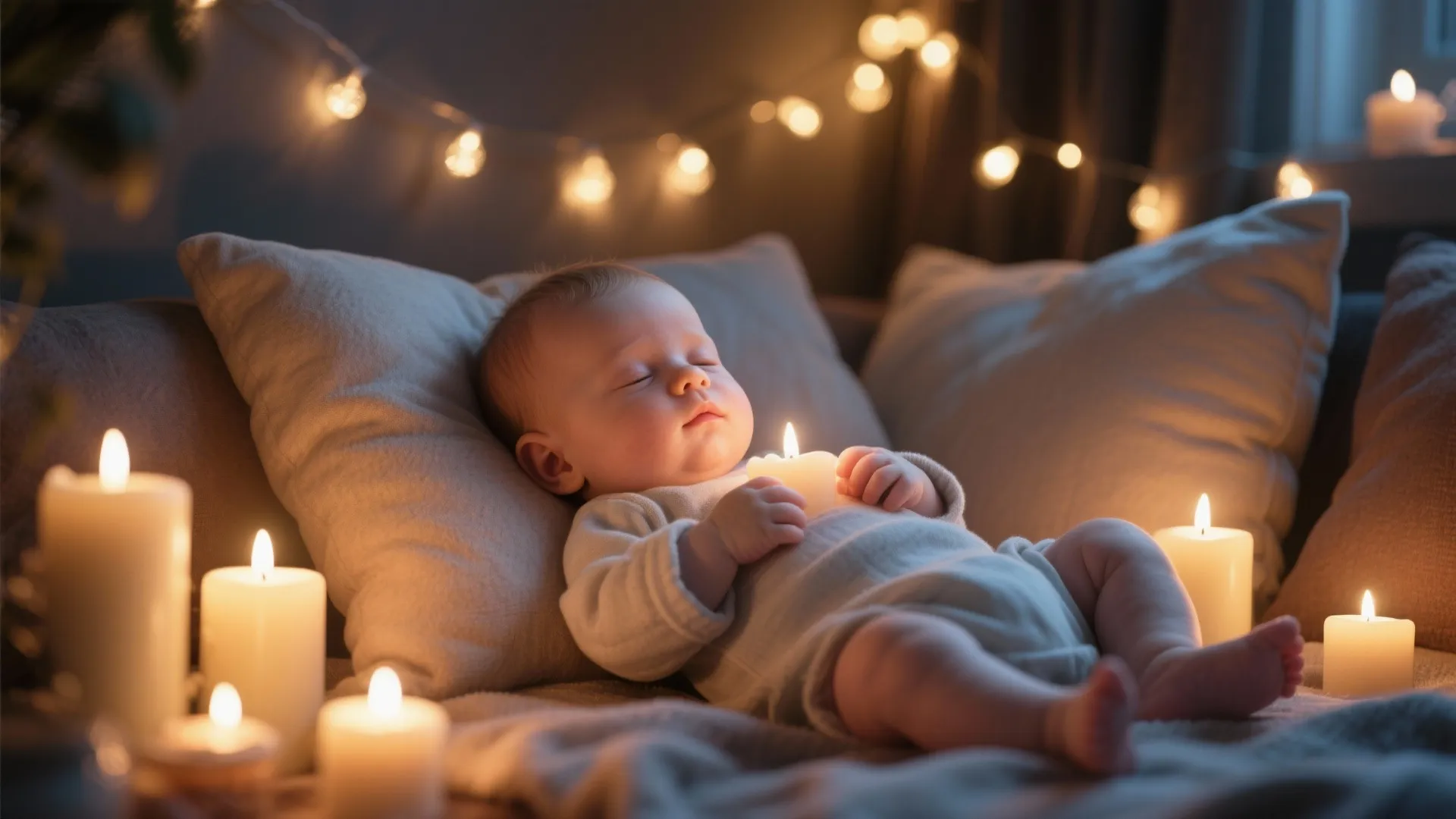 Candlelight Glow in a Cozy Corner