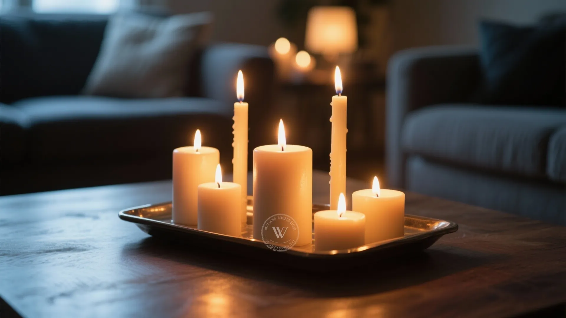 9. Candlelight Mood Tray