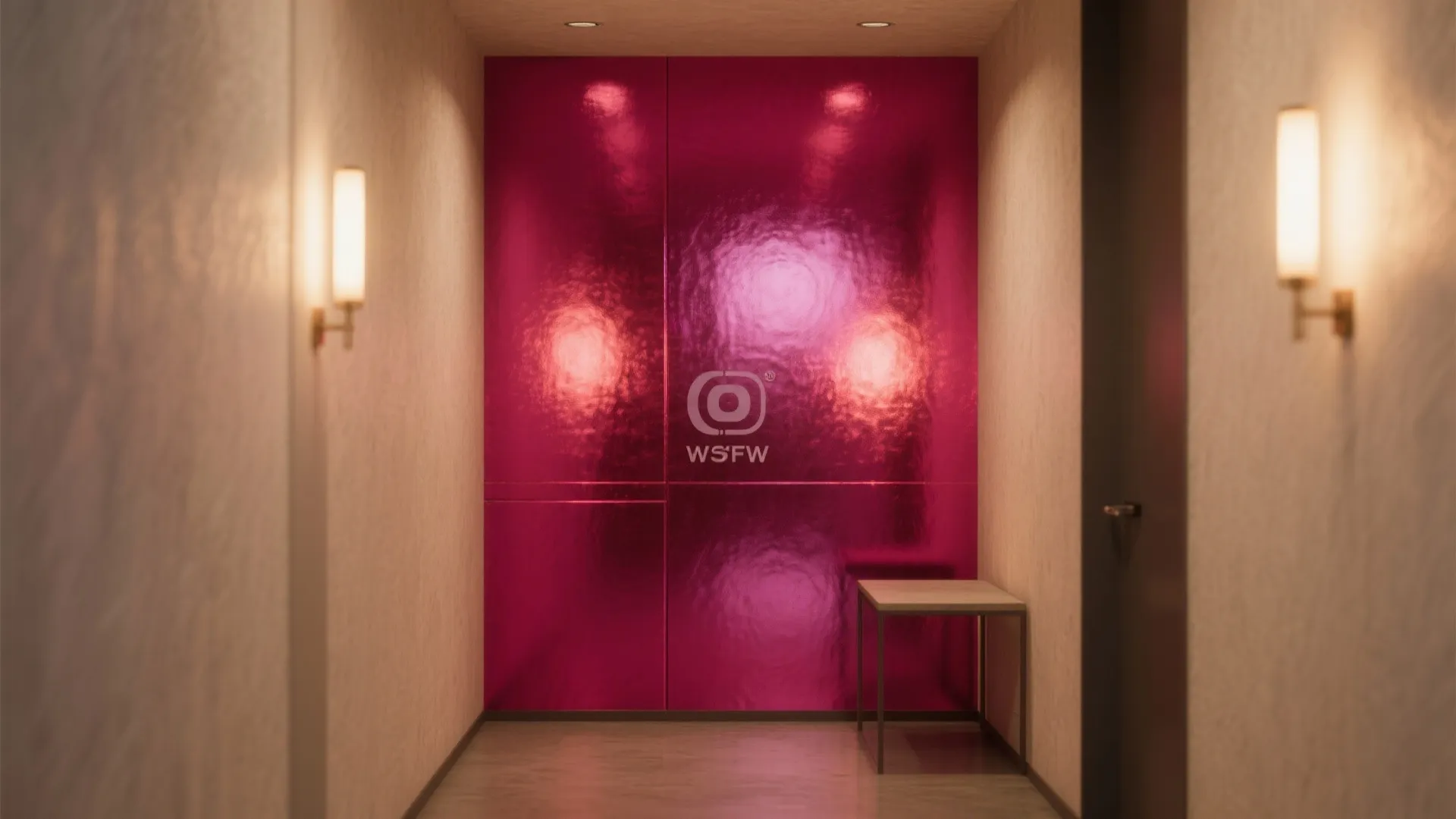 1. Candy-Apple Accent Walls