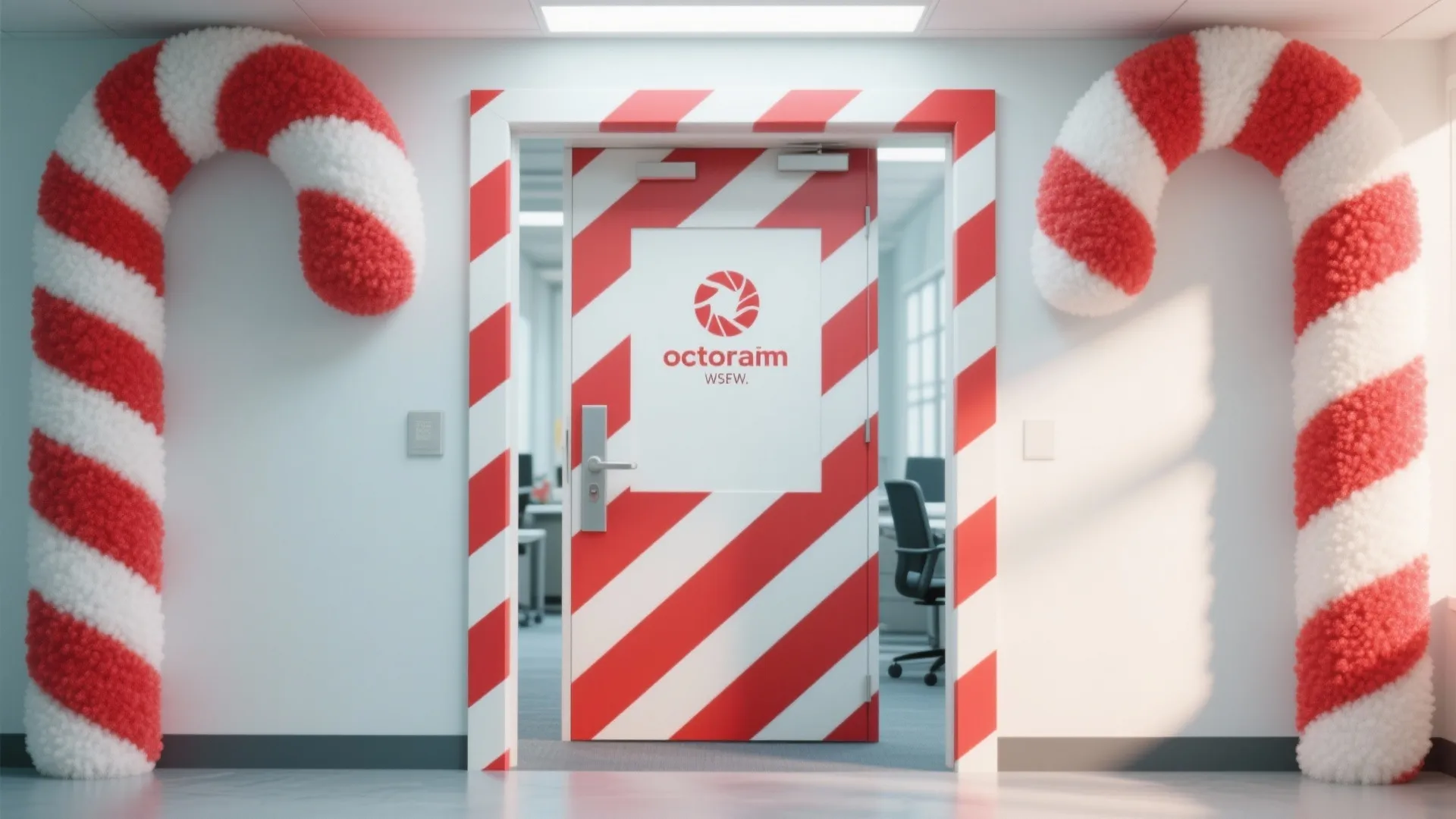 Giant Candy Cane Frame