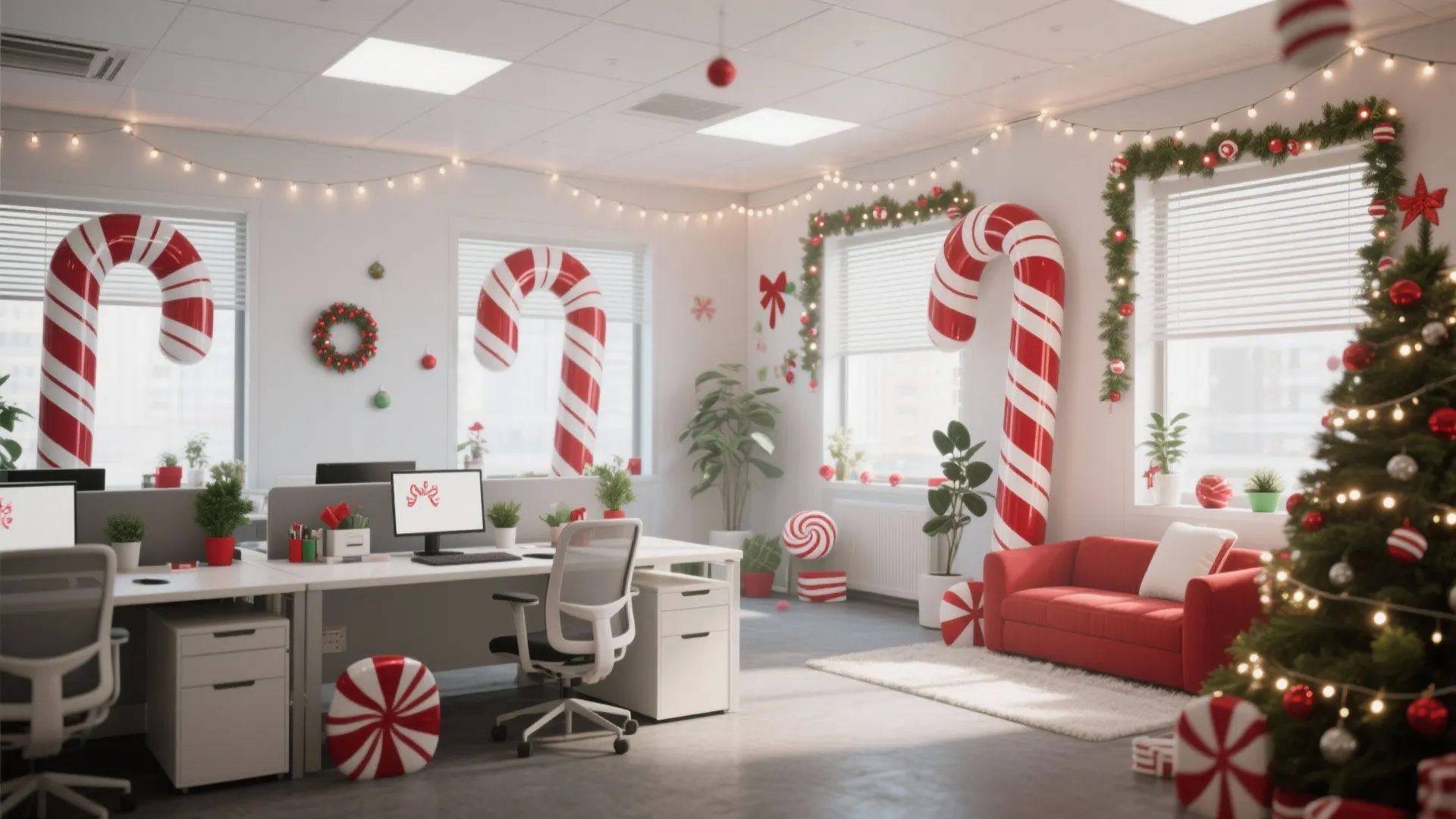 10 Candy Cane Lane Office Decoration Ideas: Festive and Creative Ways to Style Your Workspace