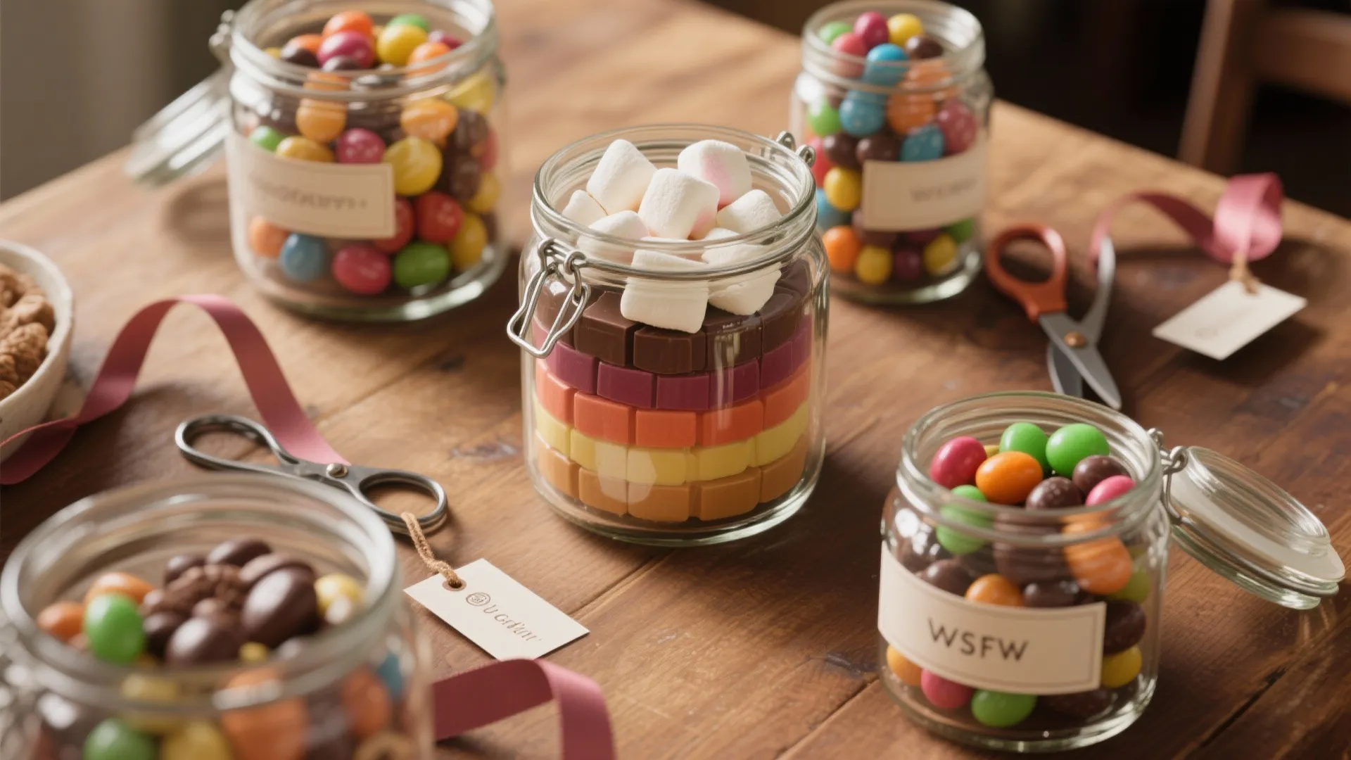 2. Candy Jar Centerpieces