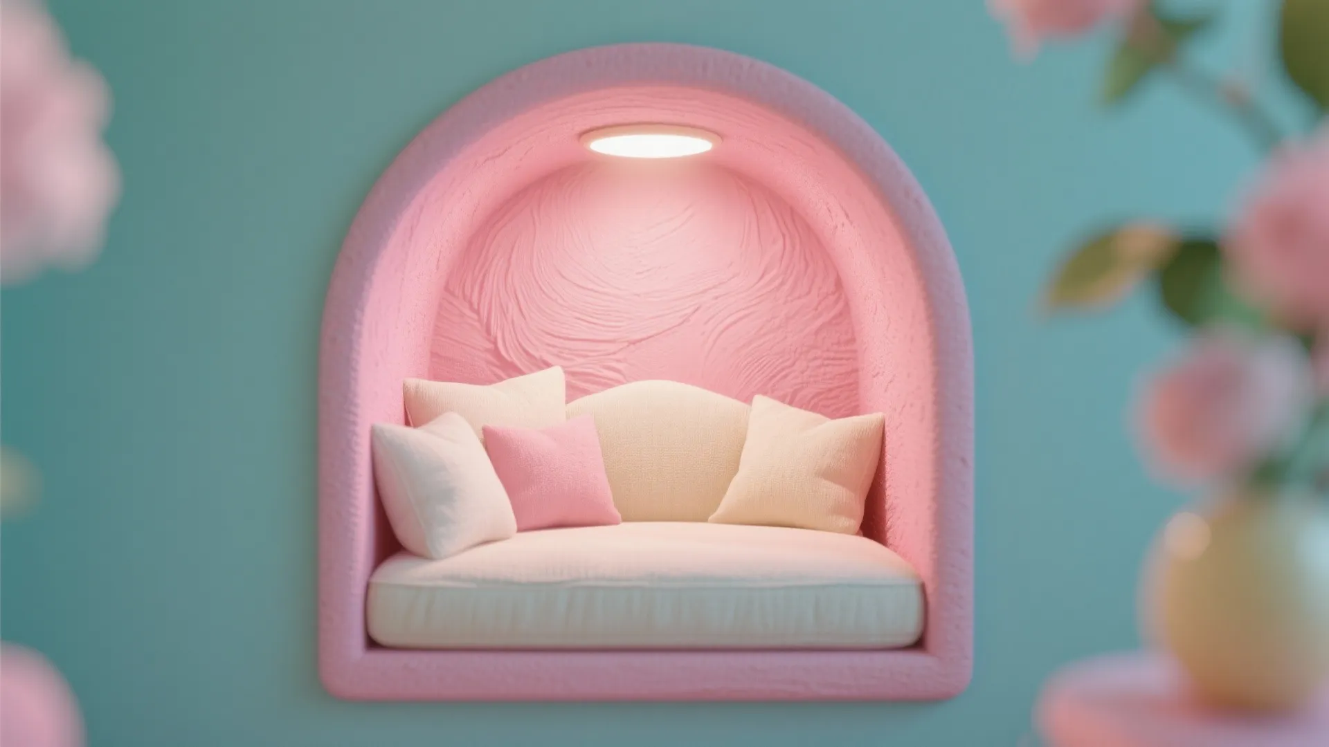 5. Pastel Ceiling or Tiny Nook in Candy Pink