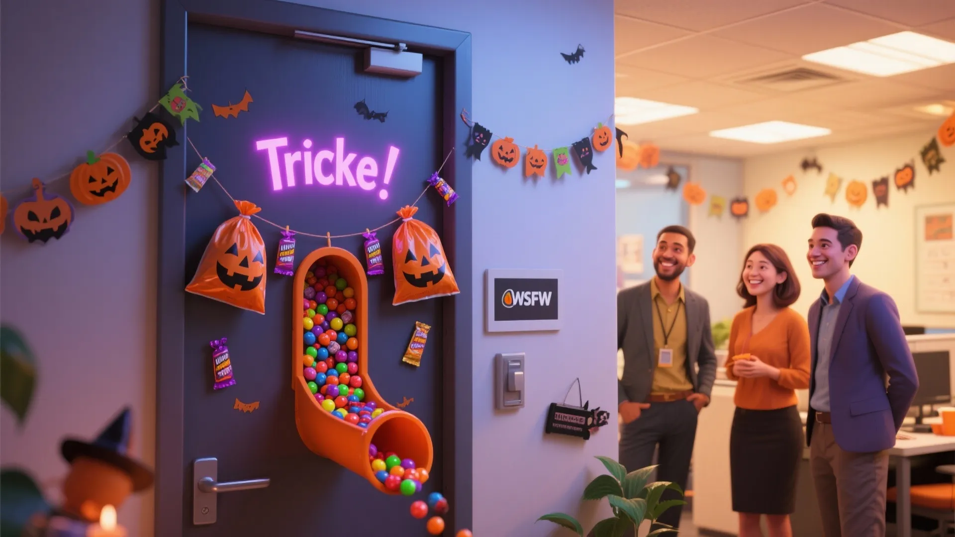 2. Trick-or-Treat Candy Station