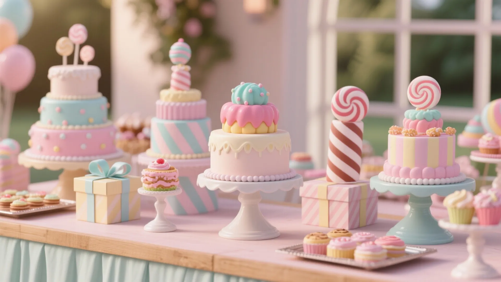 3. Playful Candy Table