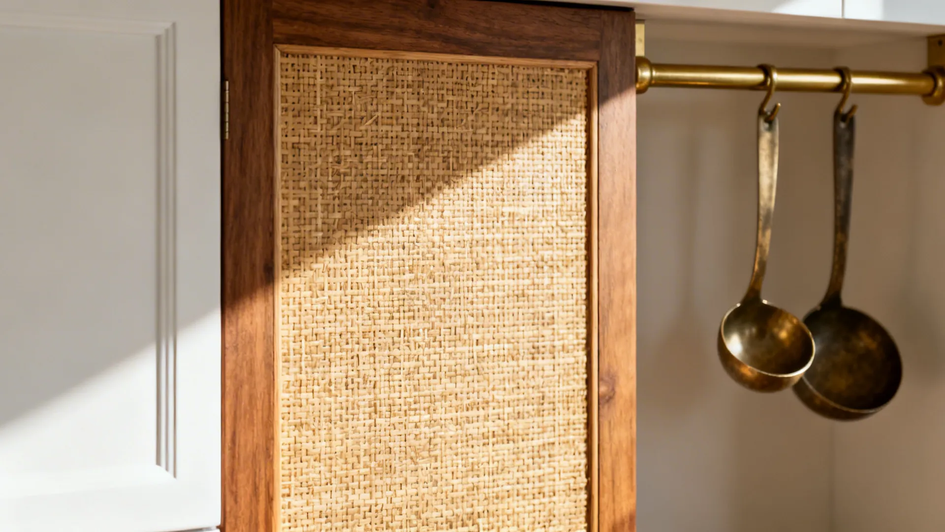 Caned Wood and Brass Accents: Tradition Without the Fuss