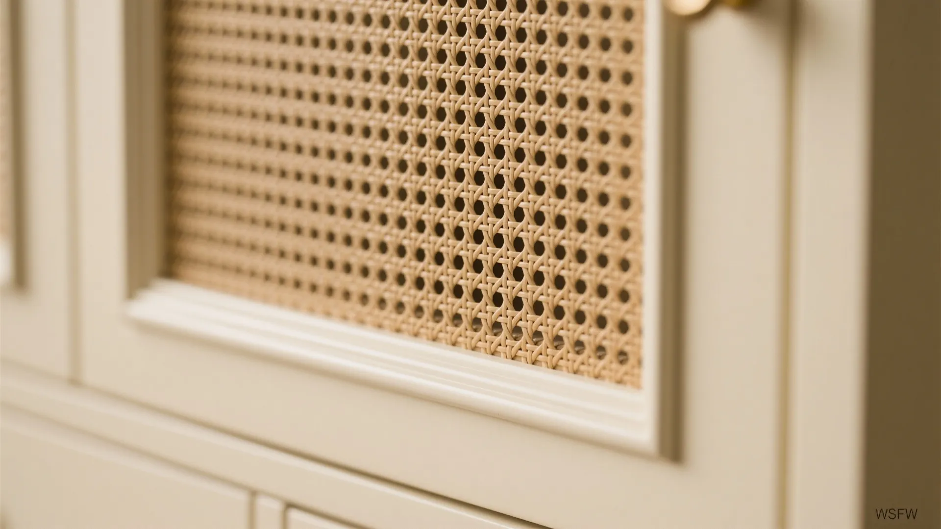 6. Cane-front Cabinets