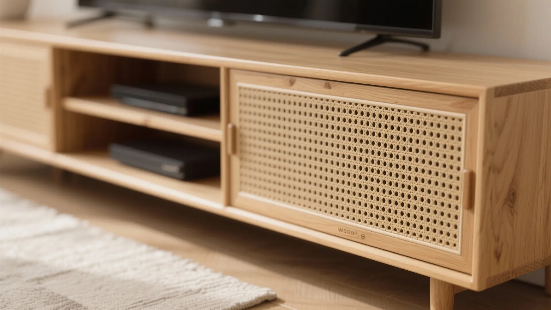 Warm Wood Accents for a Calm Living Room