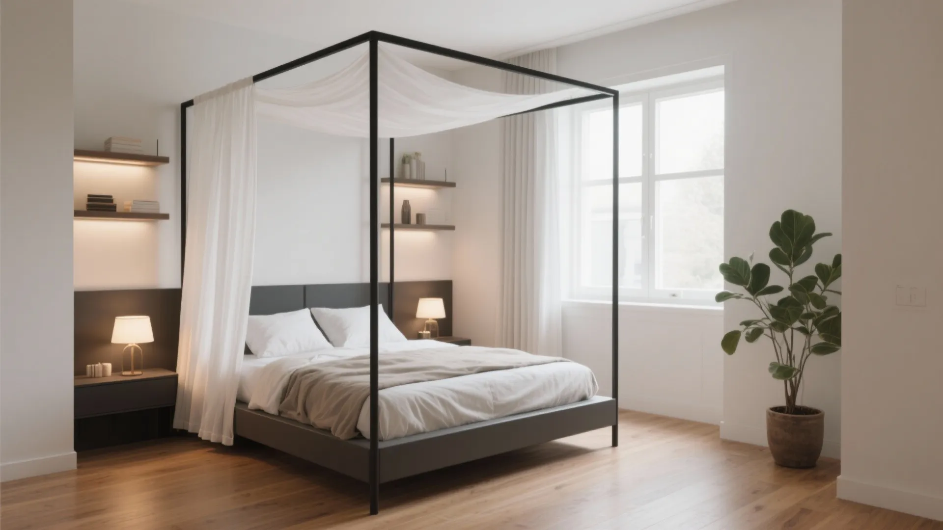 Canopy Bed Bedroom Set Ideas: 5 Cozy Designs: Creative canopy bed bedroom set inspirations for small spaces from a seasoned designer