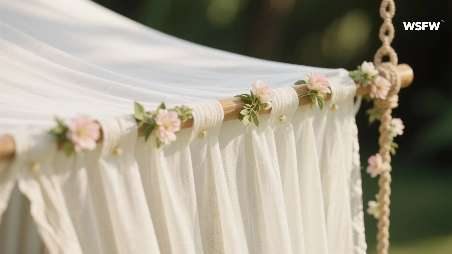 Minimal Floral Canopy, Kept Safe and Light