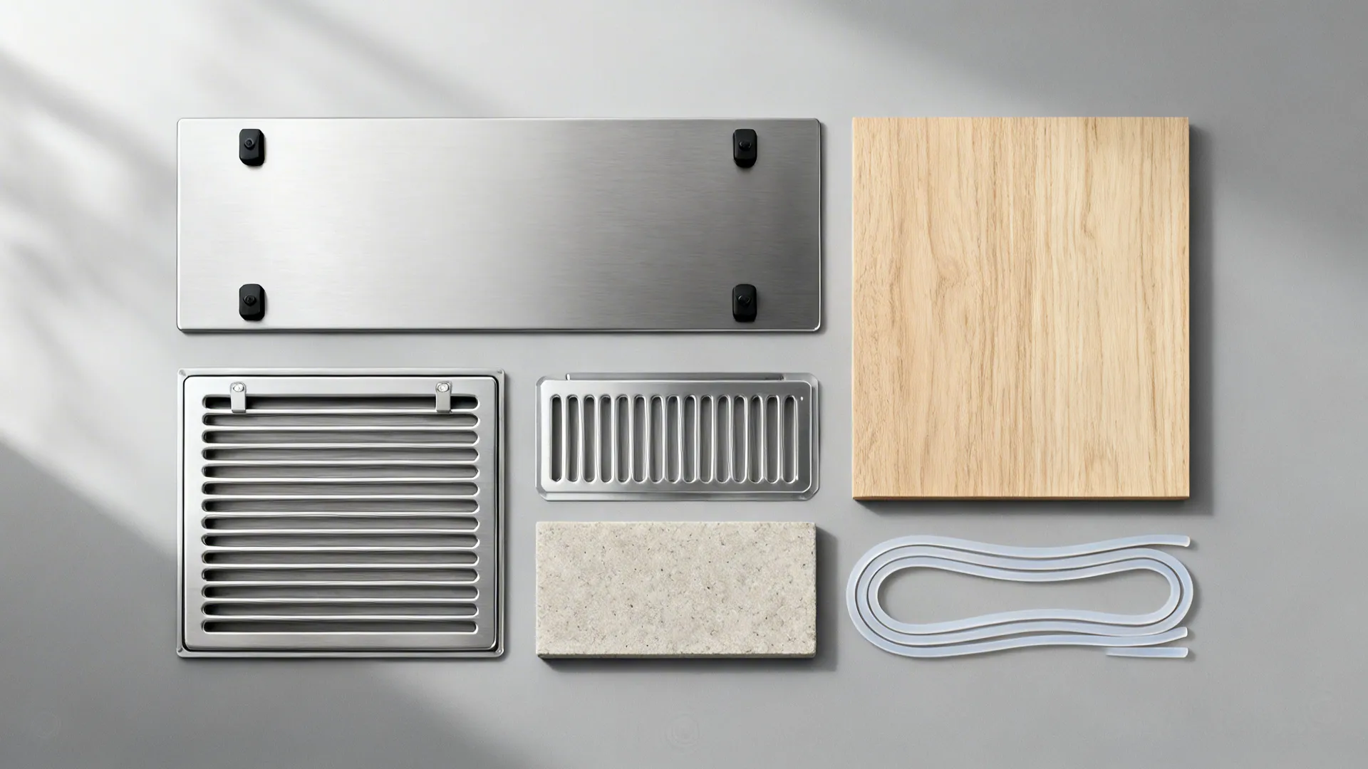 Baffle shelf and hood geometry to guide the plume