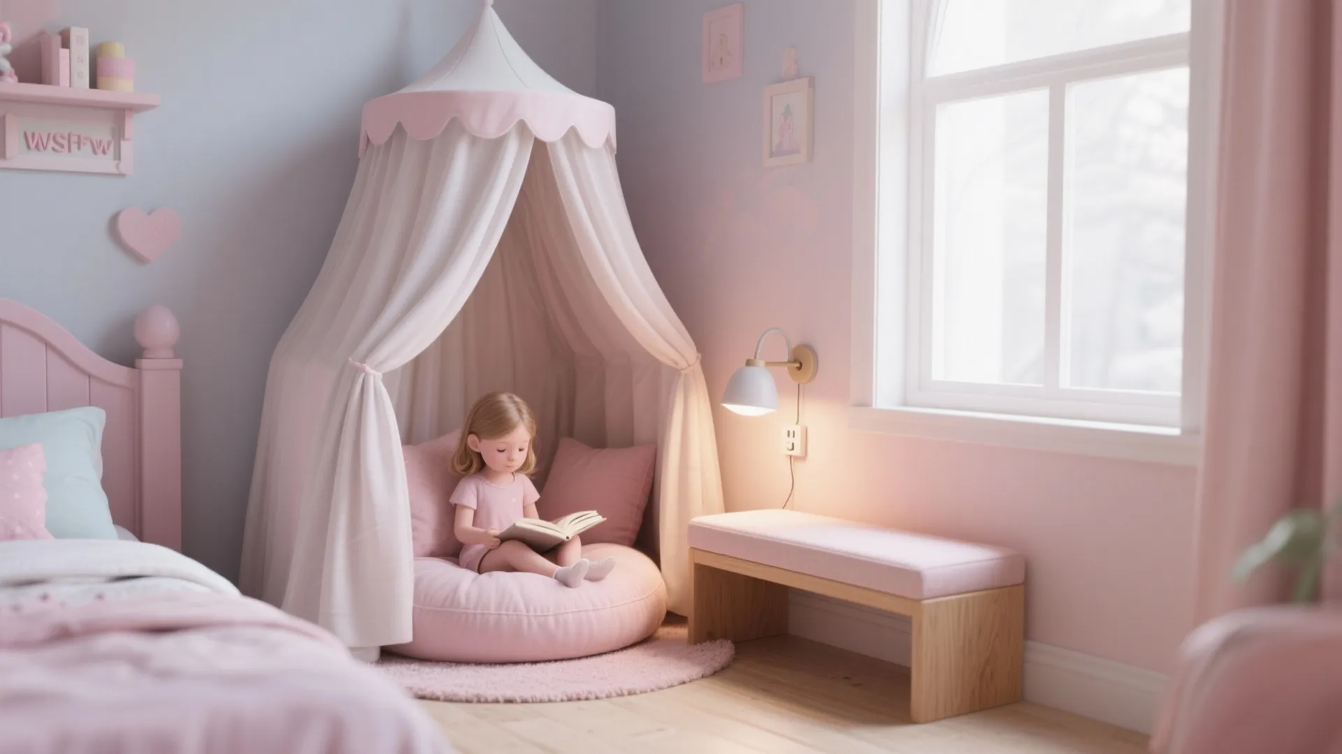 3) A Cozy Canopy or Reading Nook