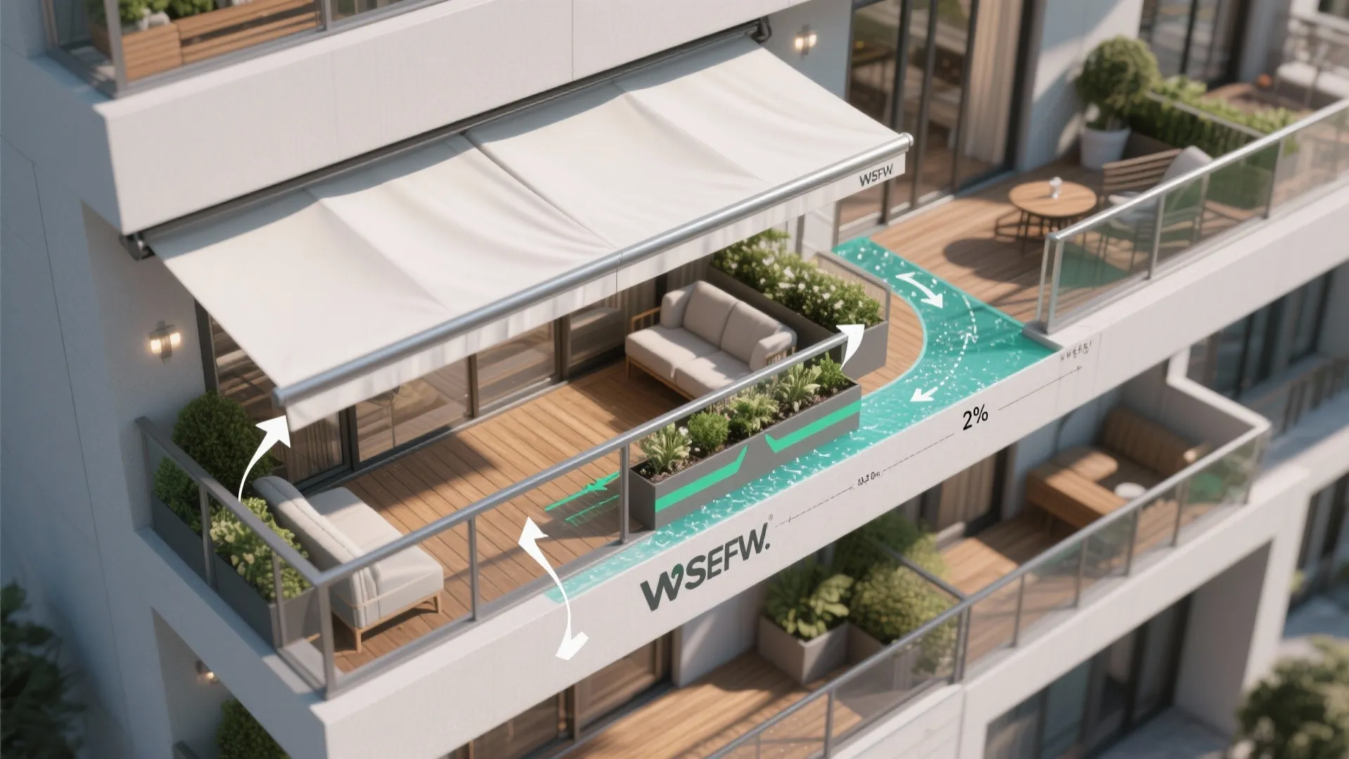 Retractable fabric canopy for flexible shade