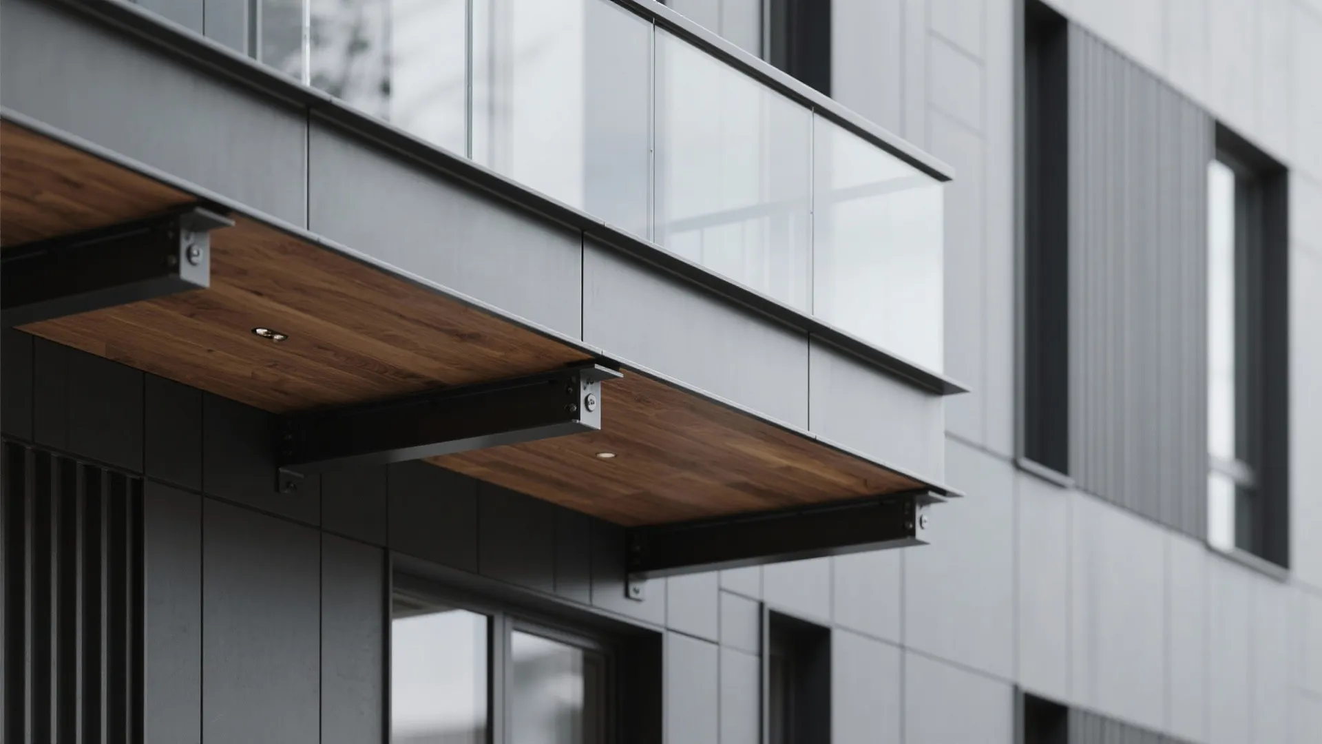 4) Slim Cantilevered Balcony as a Design Statement