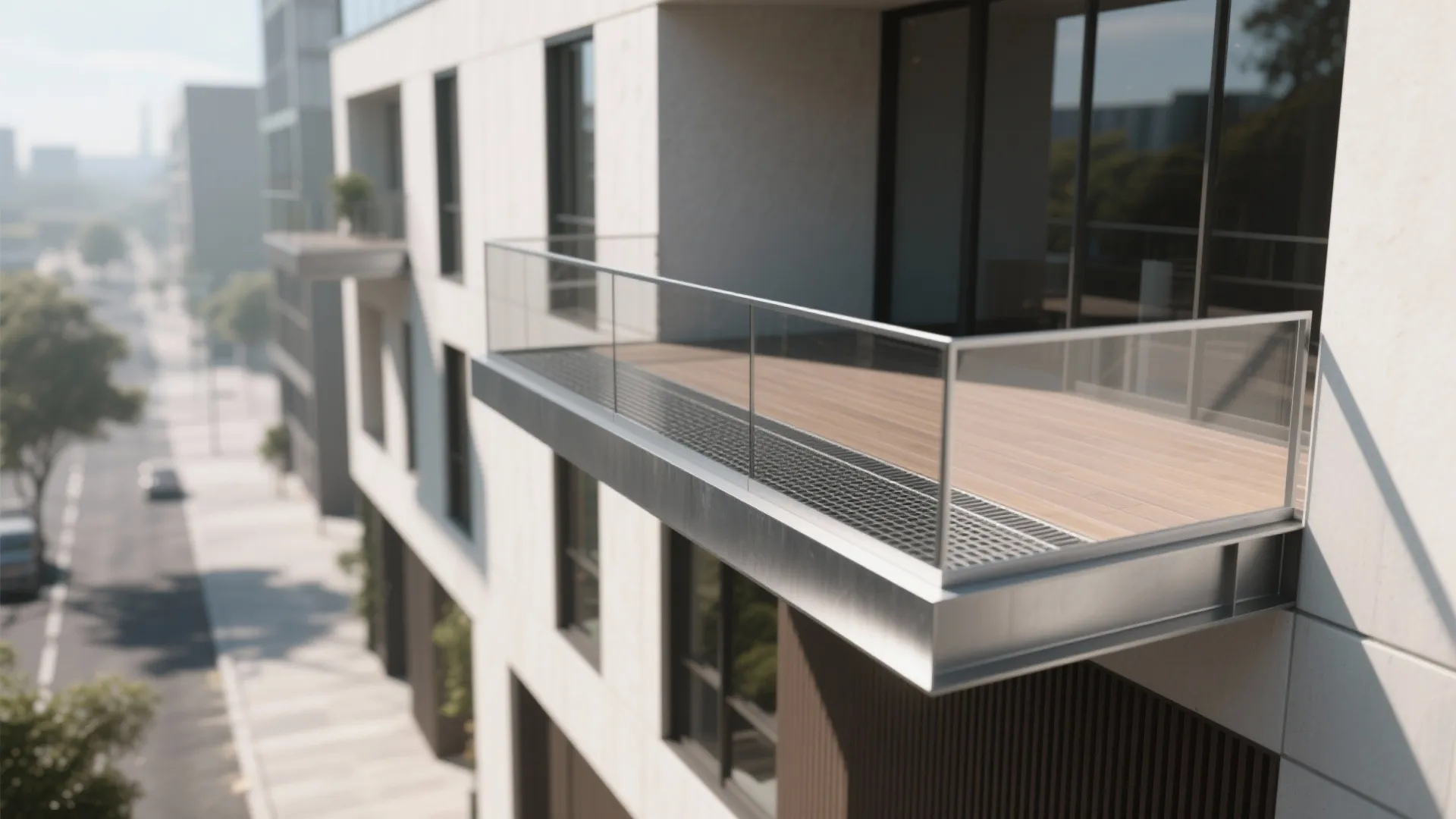 Cantilevered Steel Platforms with a Thin Edge