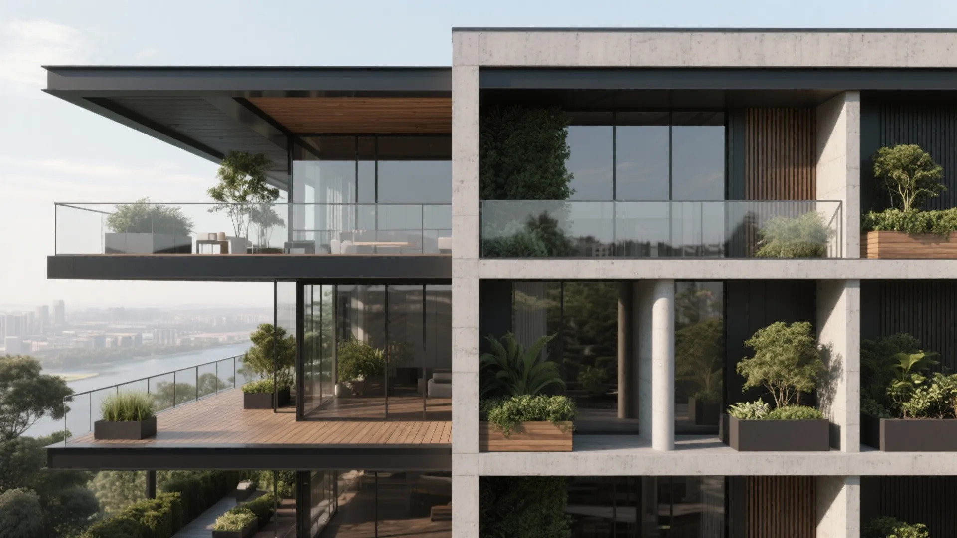 Cantilevered vs Column-Supported Stacks