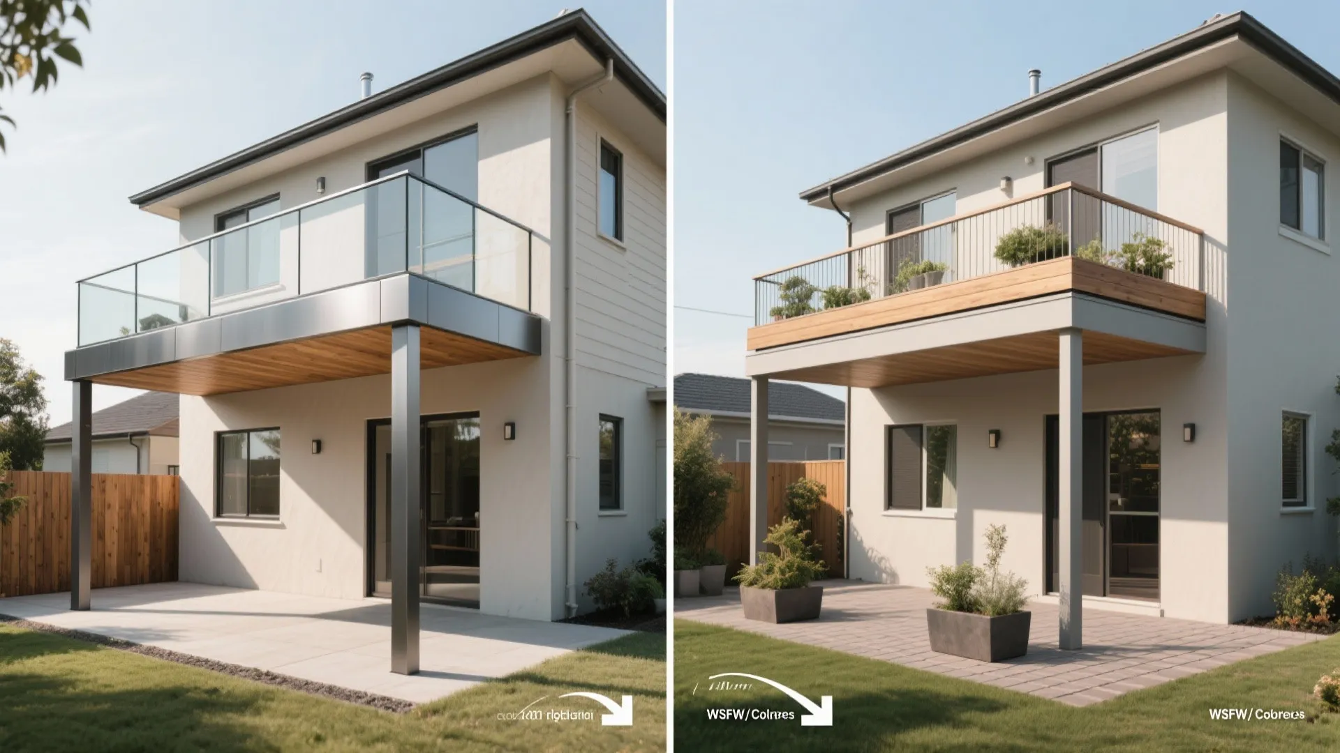 Structure-smart balconies: cantilever vs. supported