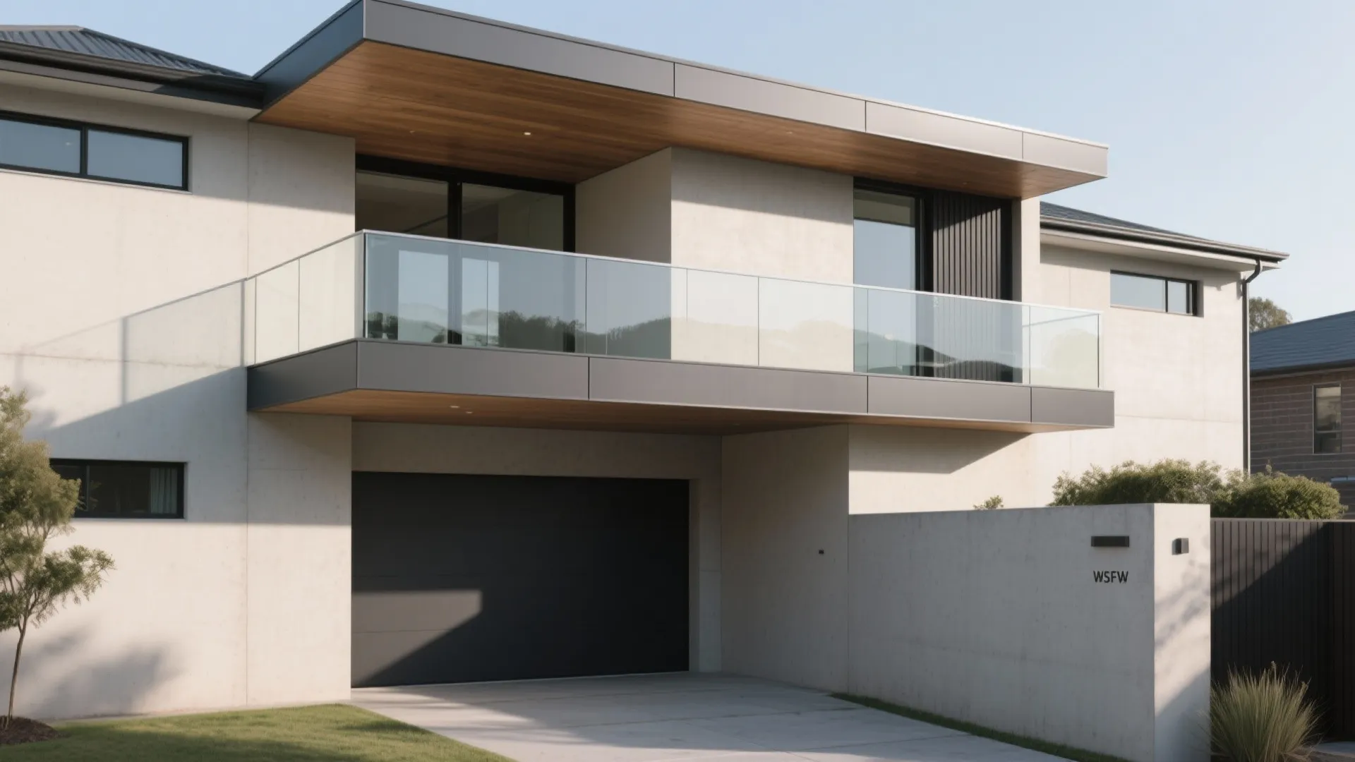 Cantilevered Balcony for a Sculptural Facade