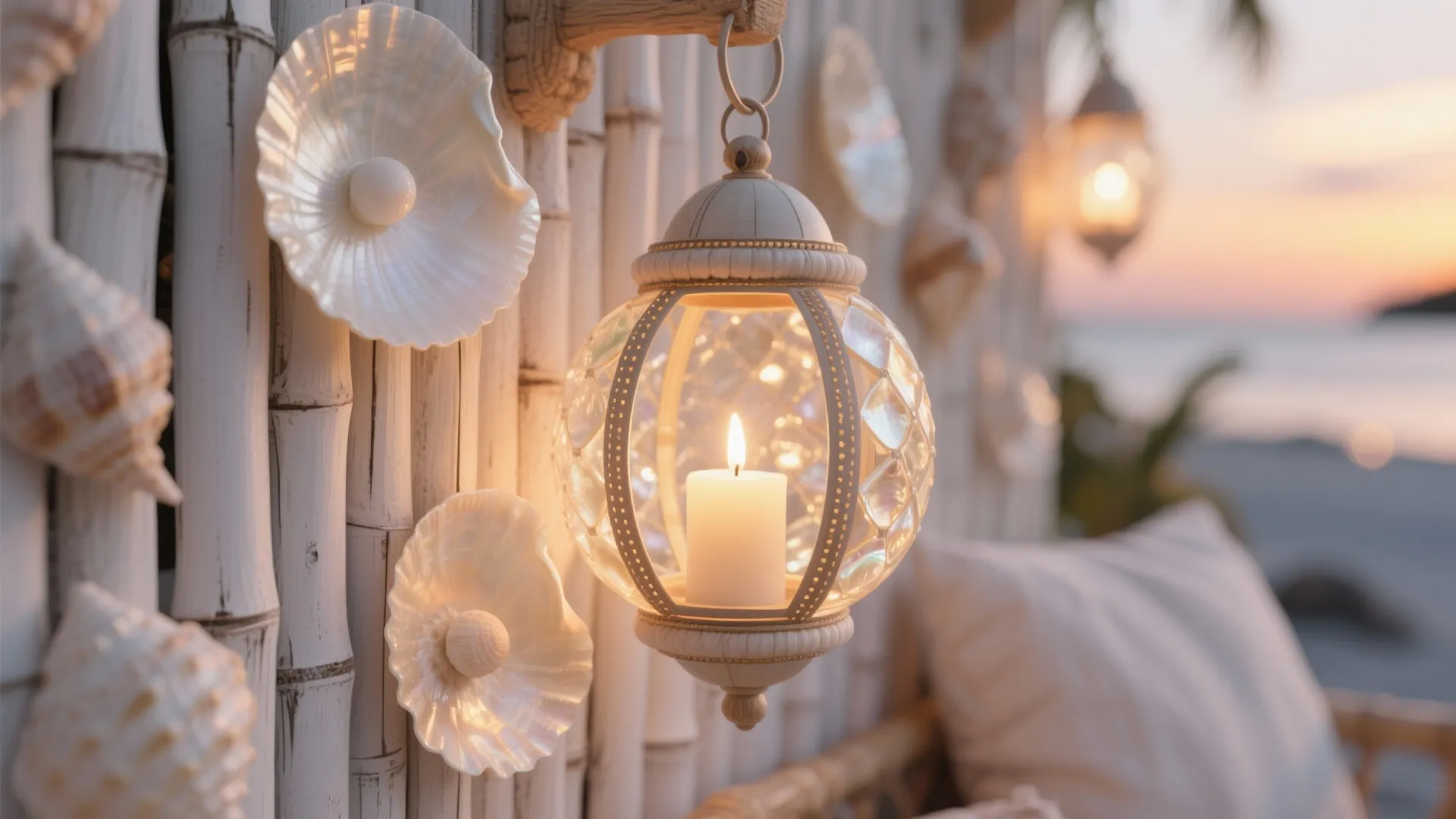 Coastal Glow: Capiz Accents, Warm Lighting, and Whitewash Palette