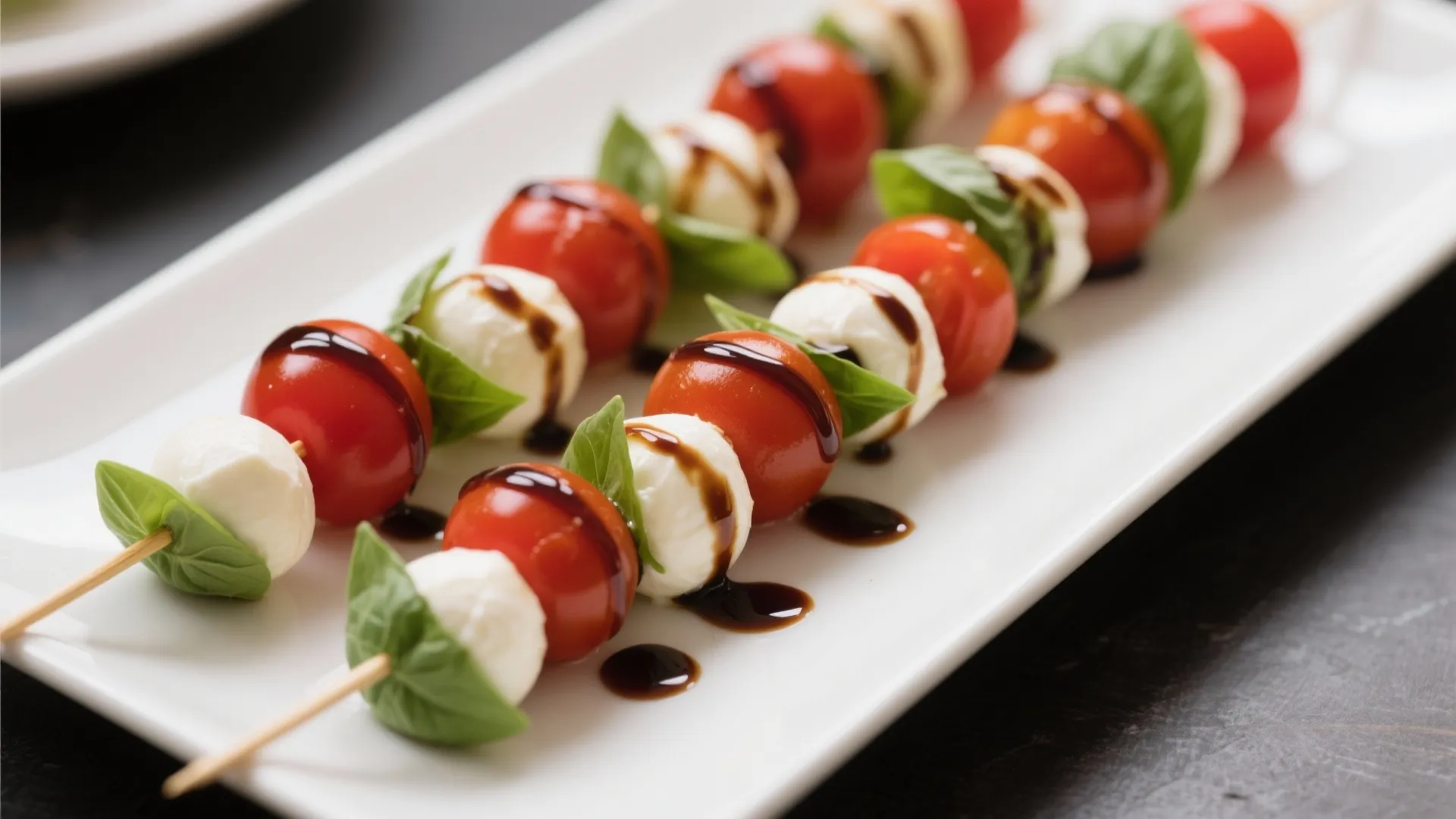 1. Bite-Sized Caprese Skewers