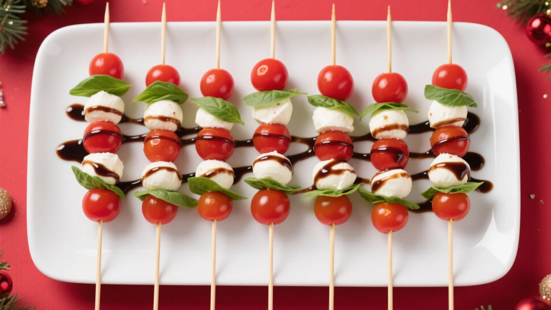 4. Christmas Caprese Skewers