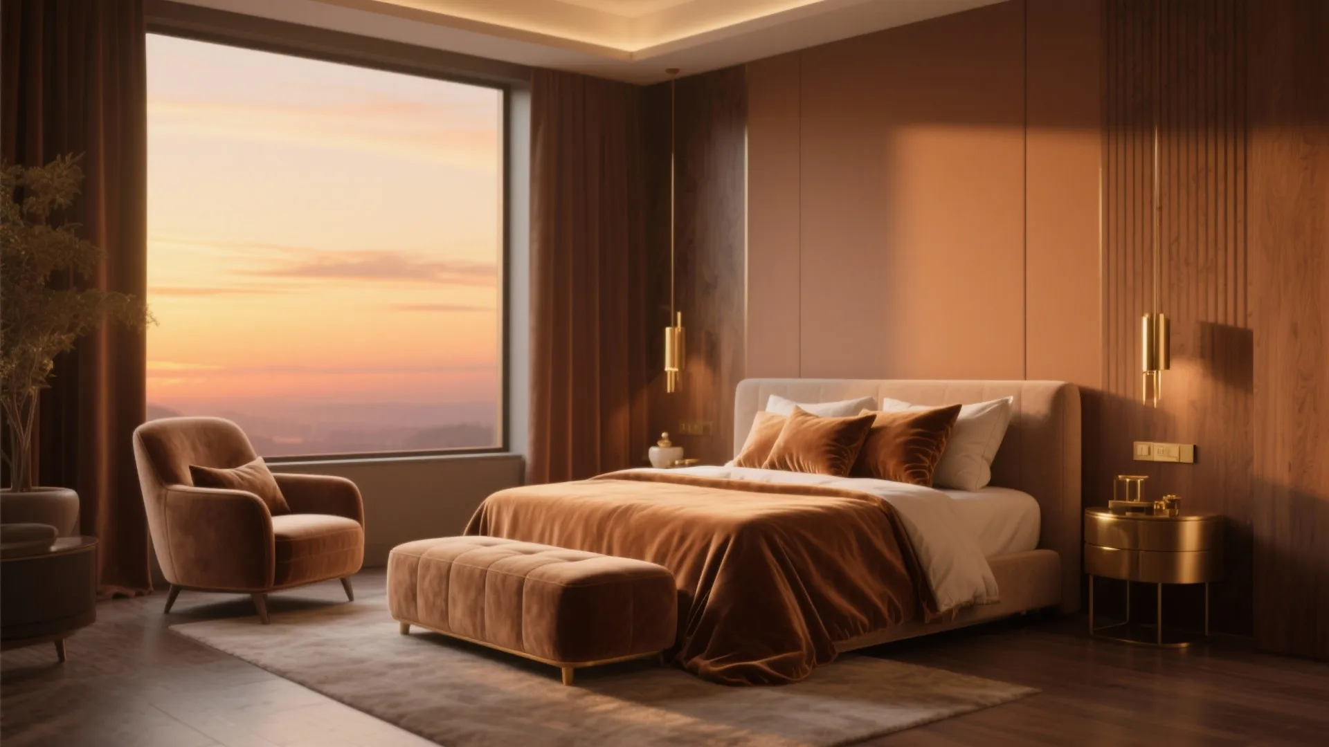 5. Warm Caramel Monochrome — Cozy and Luxurious