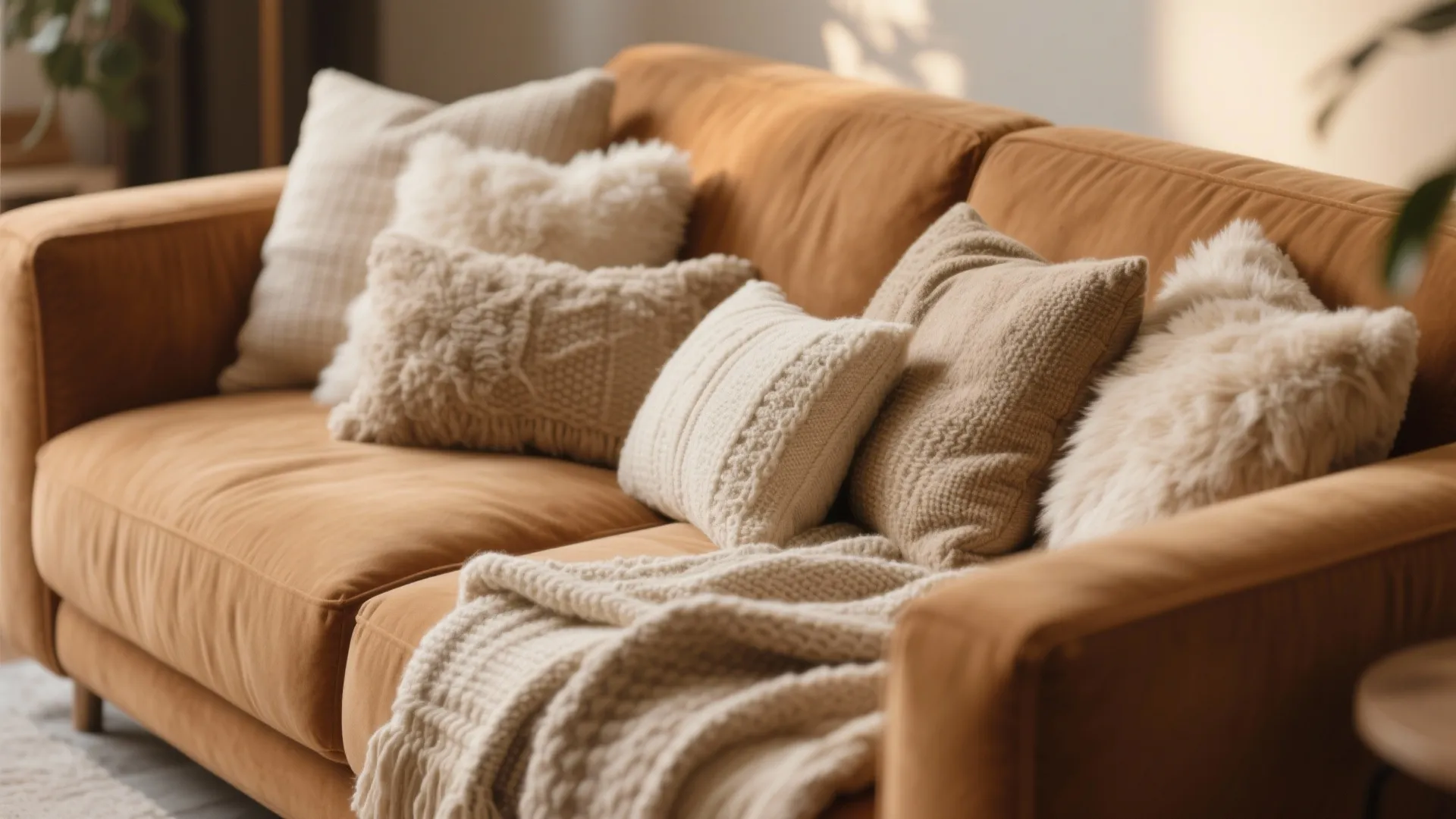 4. Layered Textures & Throws
