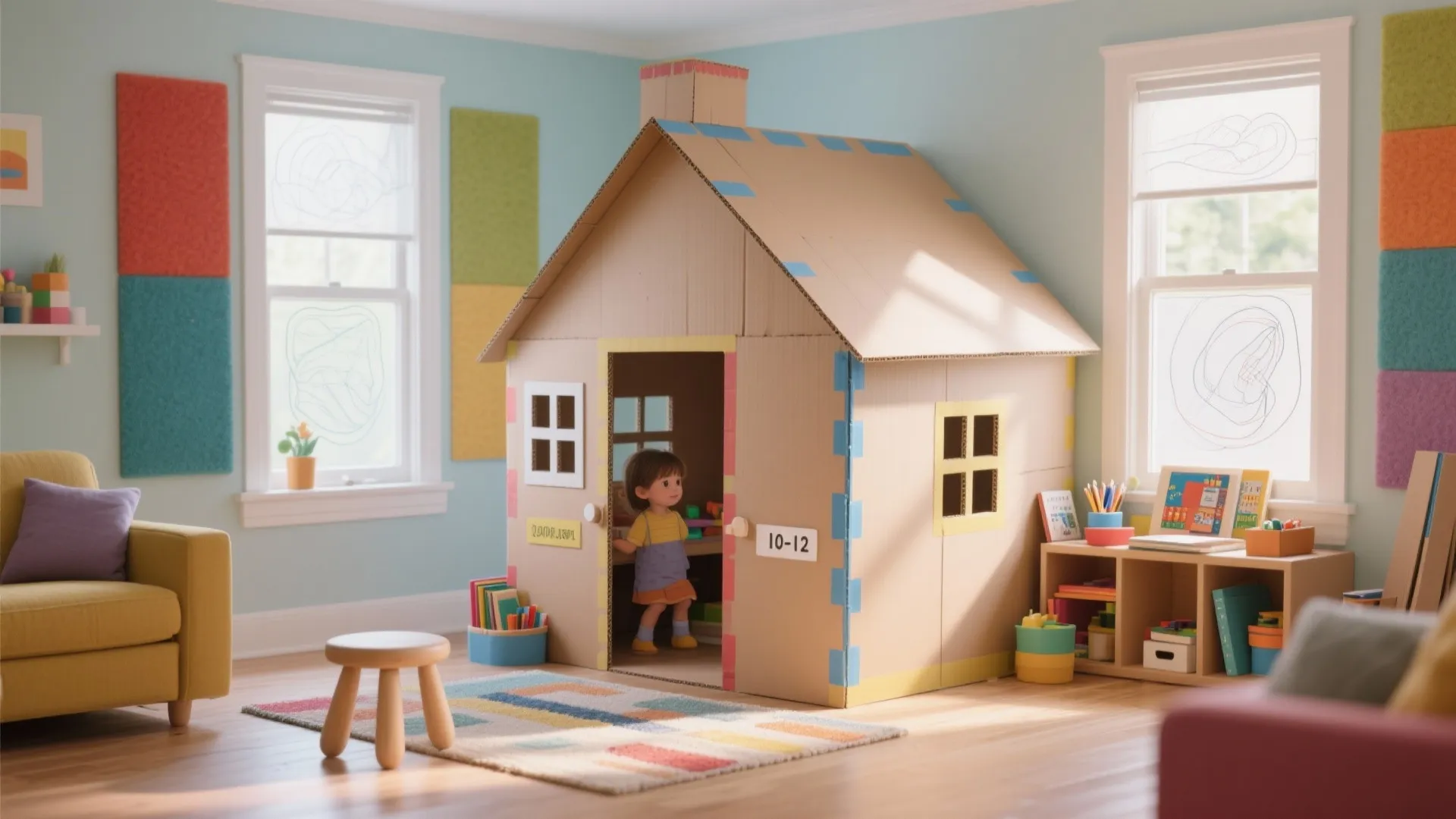 Simple DIY Cardboard House: Easy Home Project for All Ages: Fast-Track Guide to Crafting a Cardboard House in Just Minutes
