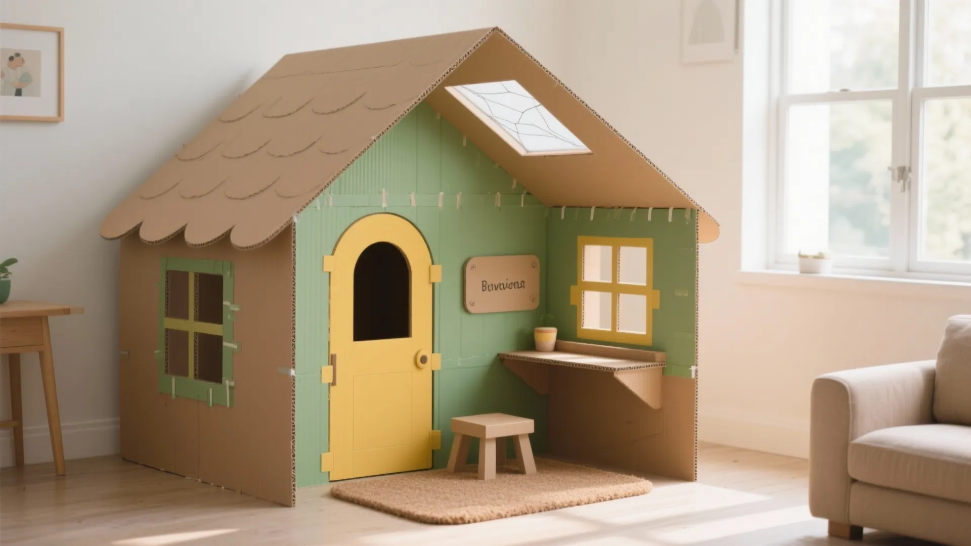 Simple DIY Cardboard House Guide: 1 Minute to a Cozy Cardboard Haven—No Craft Skills Required!