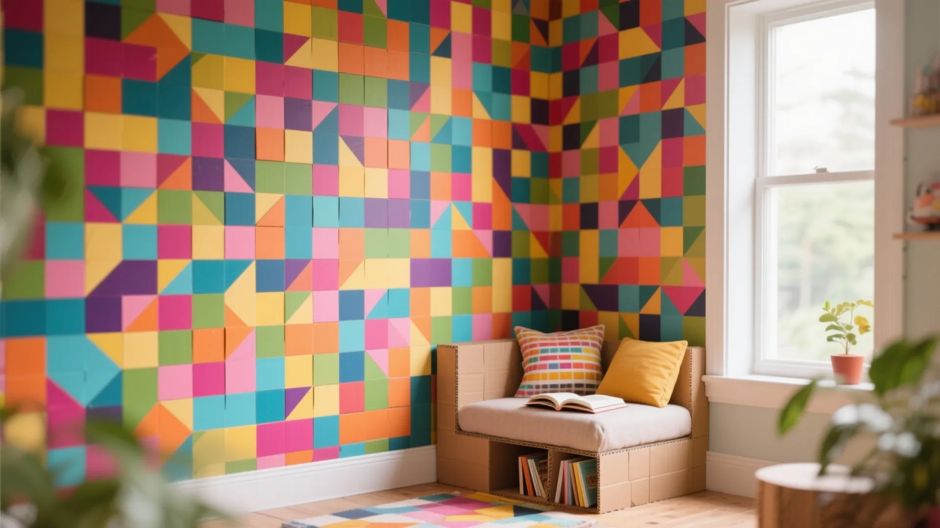 Cardboard Mosaic Art