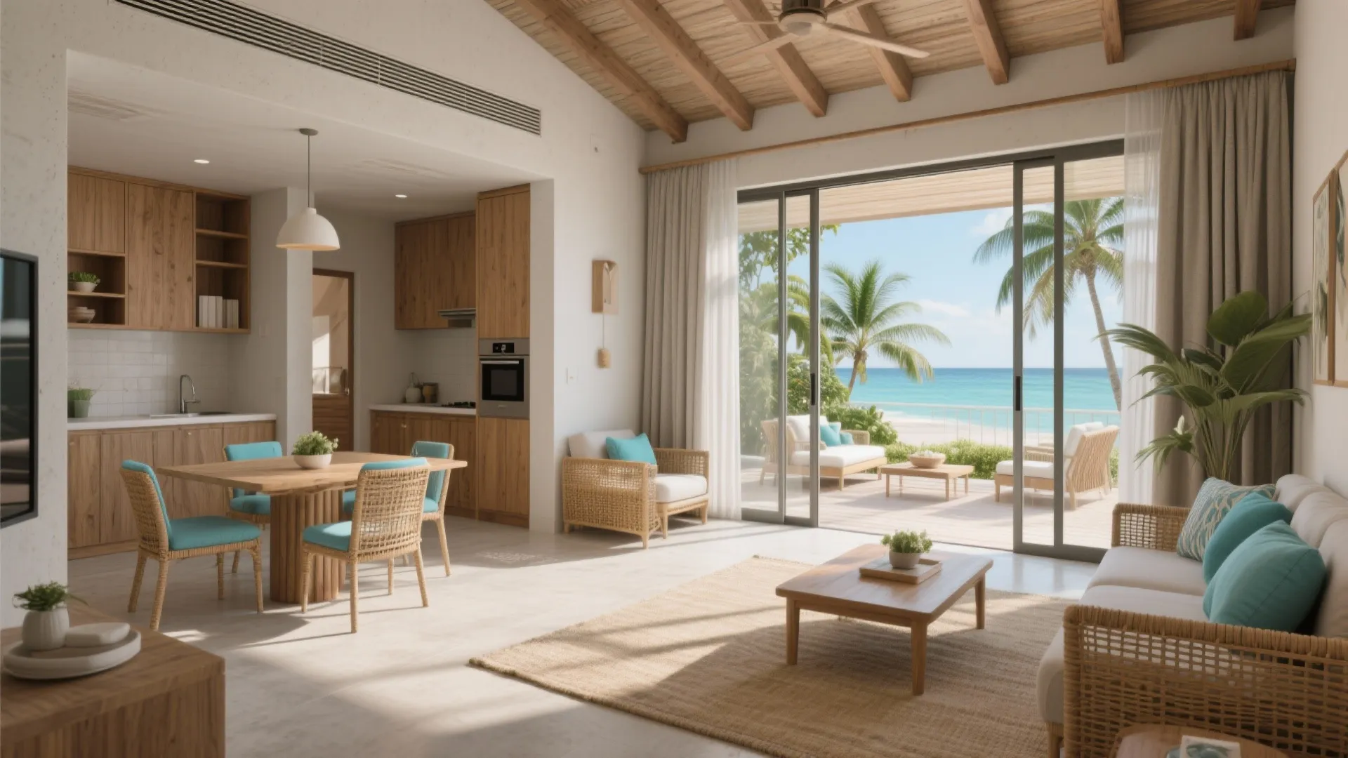 Caribbean 2-Bedroom Suites: 5 Smart Design Ideas: How to make a 2-bedroom suite feel luxurious, breezy and practical in an all-inclusive Caribbean setting