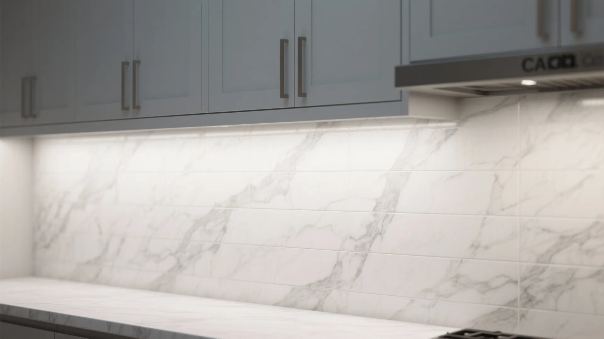 1. Carrara-style Marble Tile