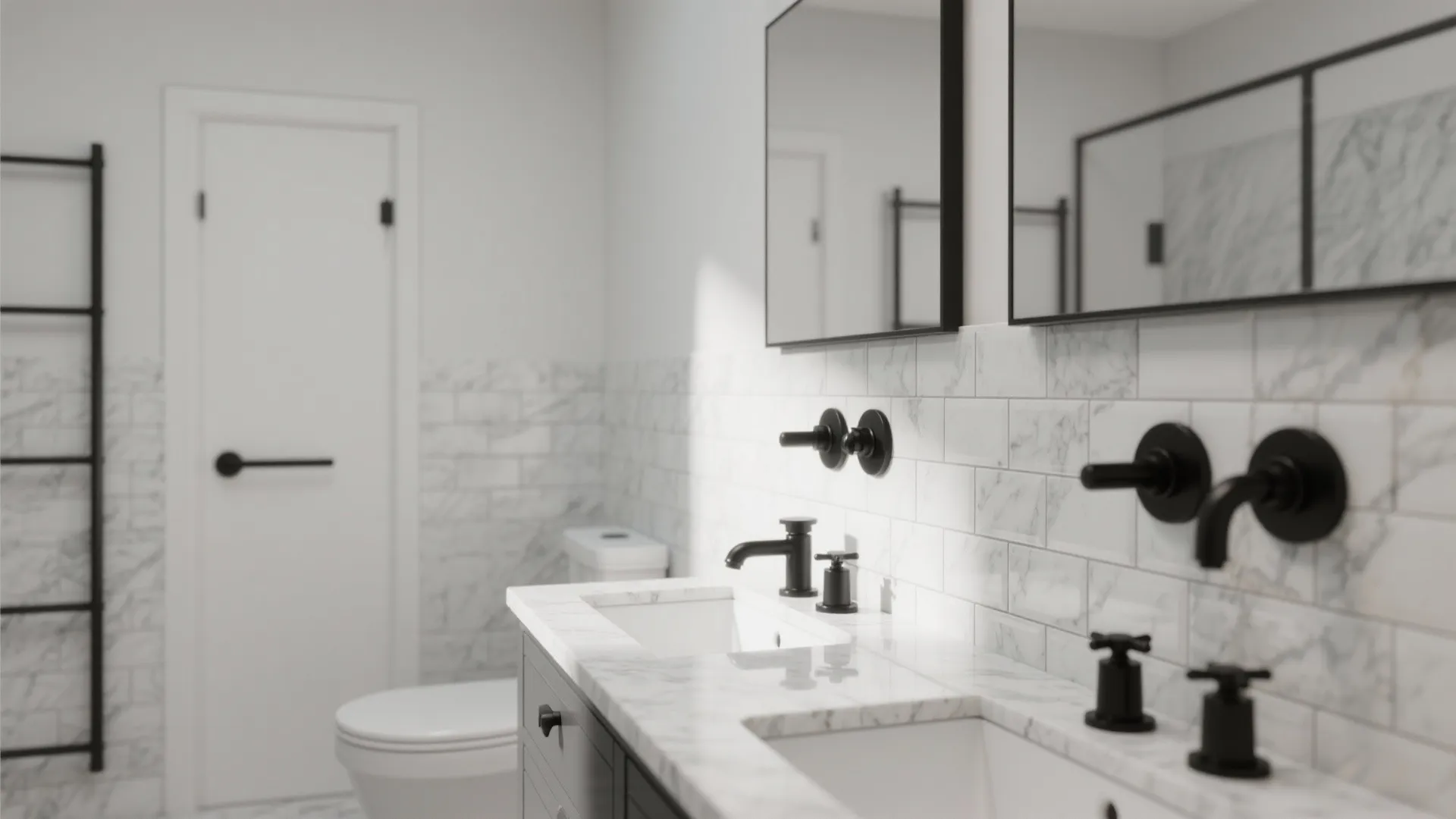 1. Classic Carrara Subway Tiles