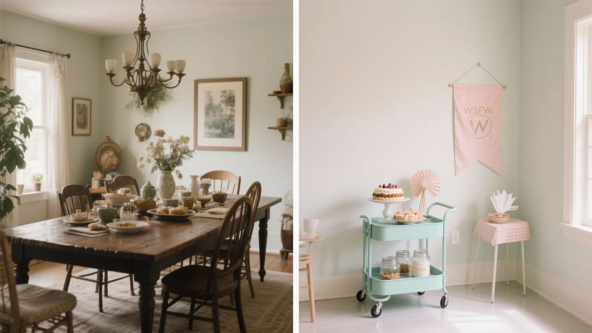 Photo-Ready Dessert Cart + Mini Banner