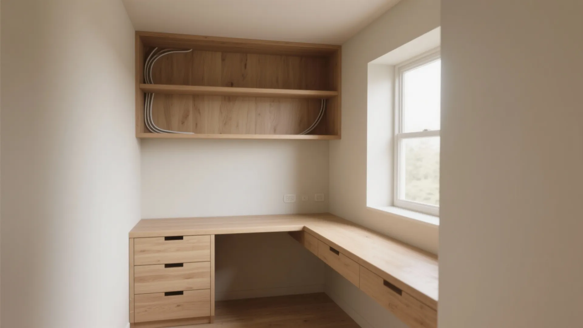 1. Carve a nook with built-in storage