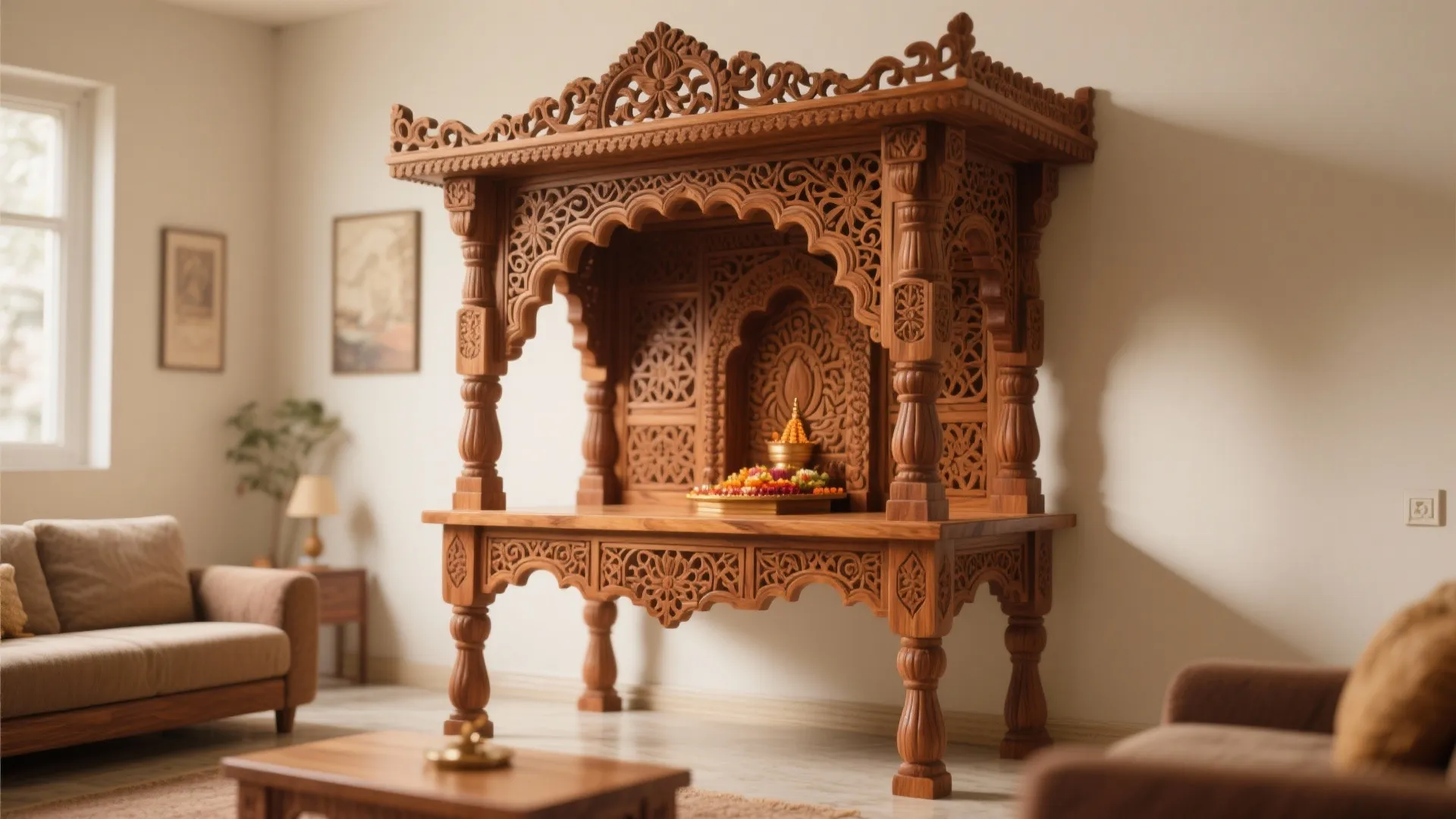 Carved Wooden Mantap