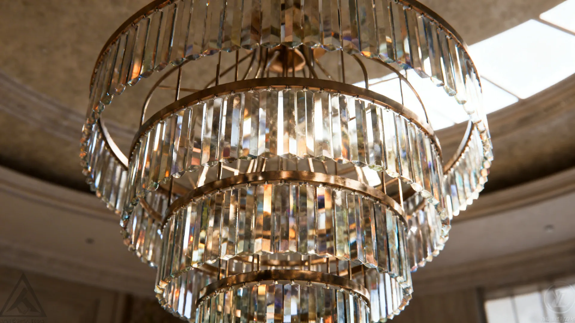 1. Multi-tiered Cascade Chandeliers