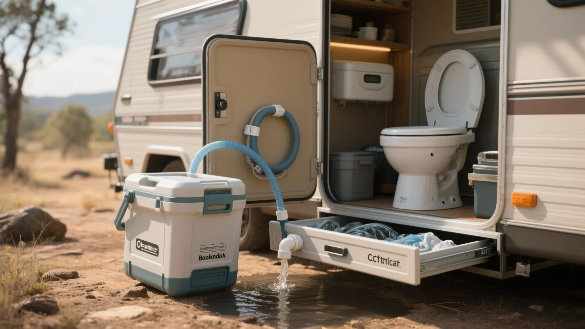 5. Modular Cassette Toilet + Portable Washer Drawer