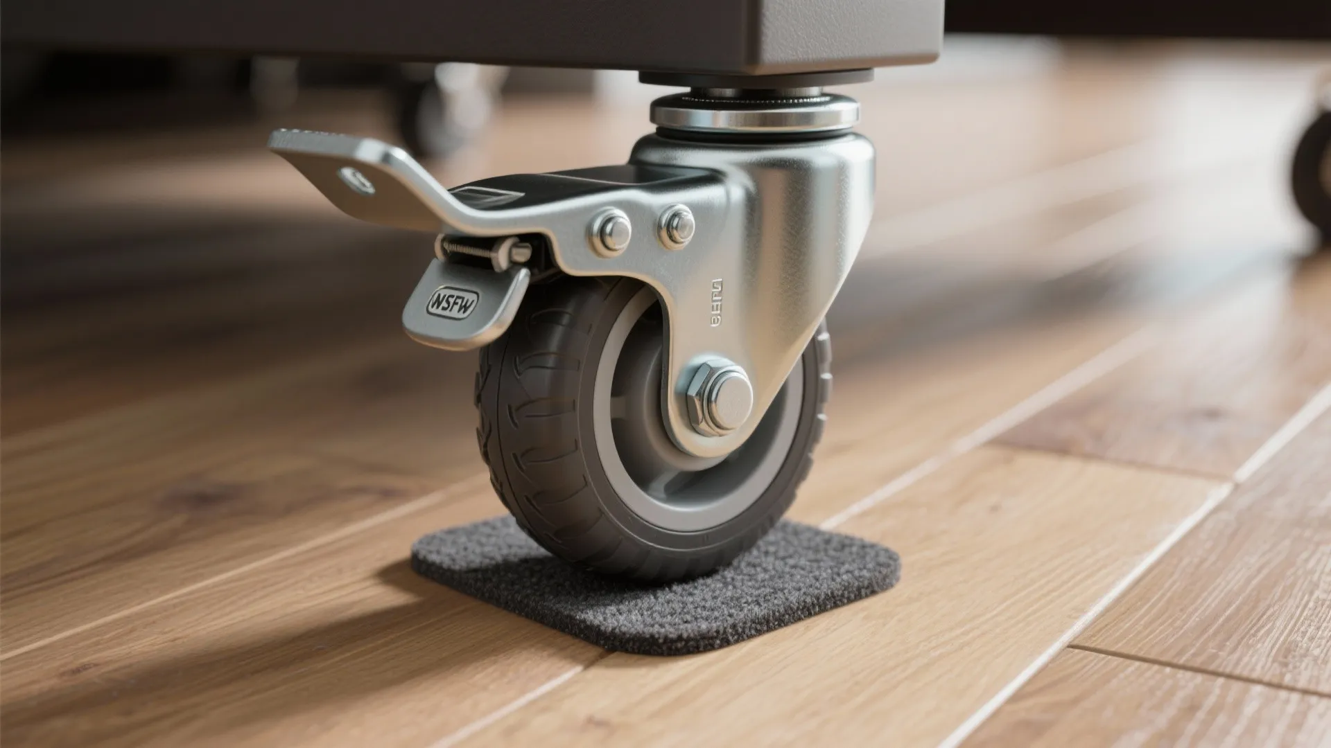 5. Ottoman on casters or with convertible legs for mobility