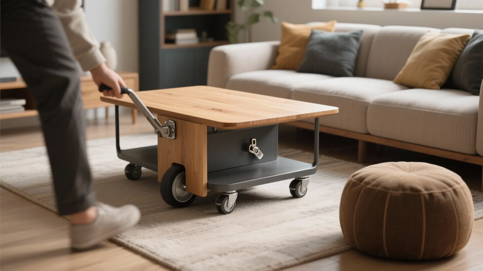 Convertible Rectangle on Casters