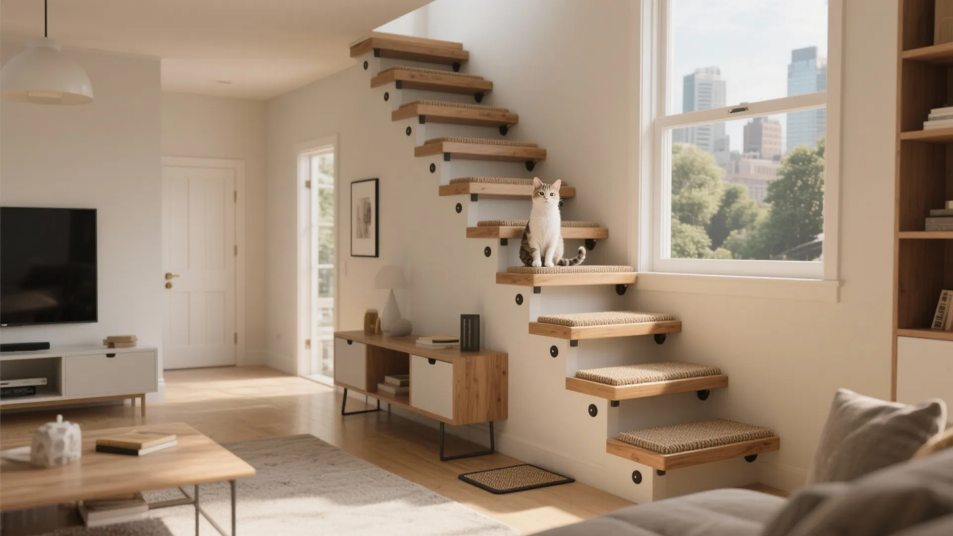 DIY Cat Stairs on Wall: Step-by-Step Guide for Pet Owners: Fast-Track Guide to Creating Wall-Mounted Cat Stairs in Minutes