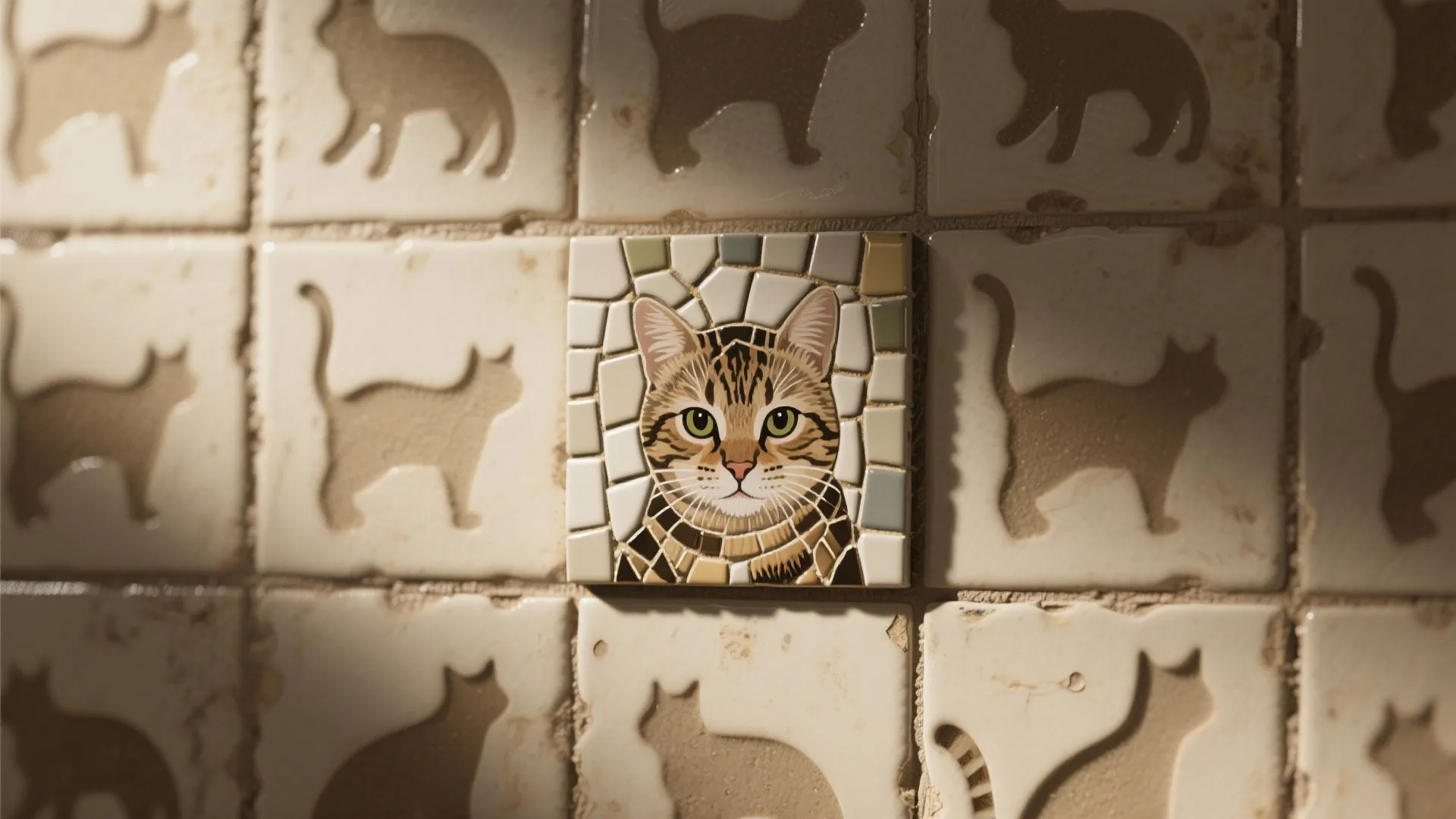 Cute Cat Tile Motifs