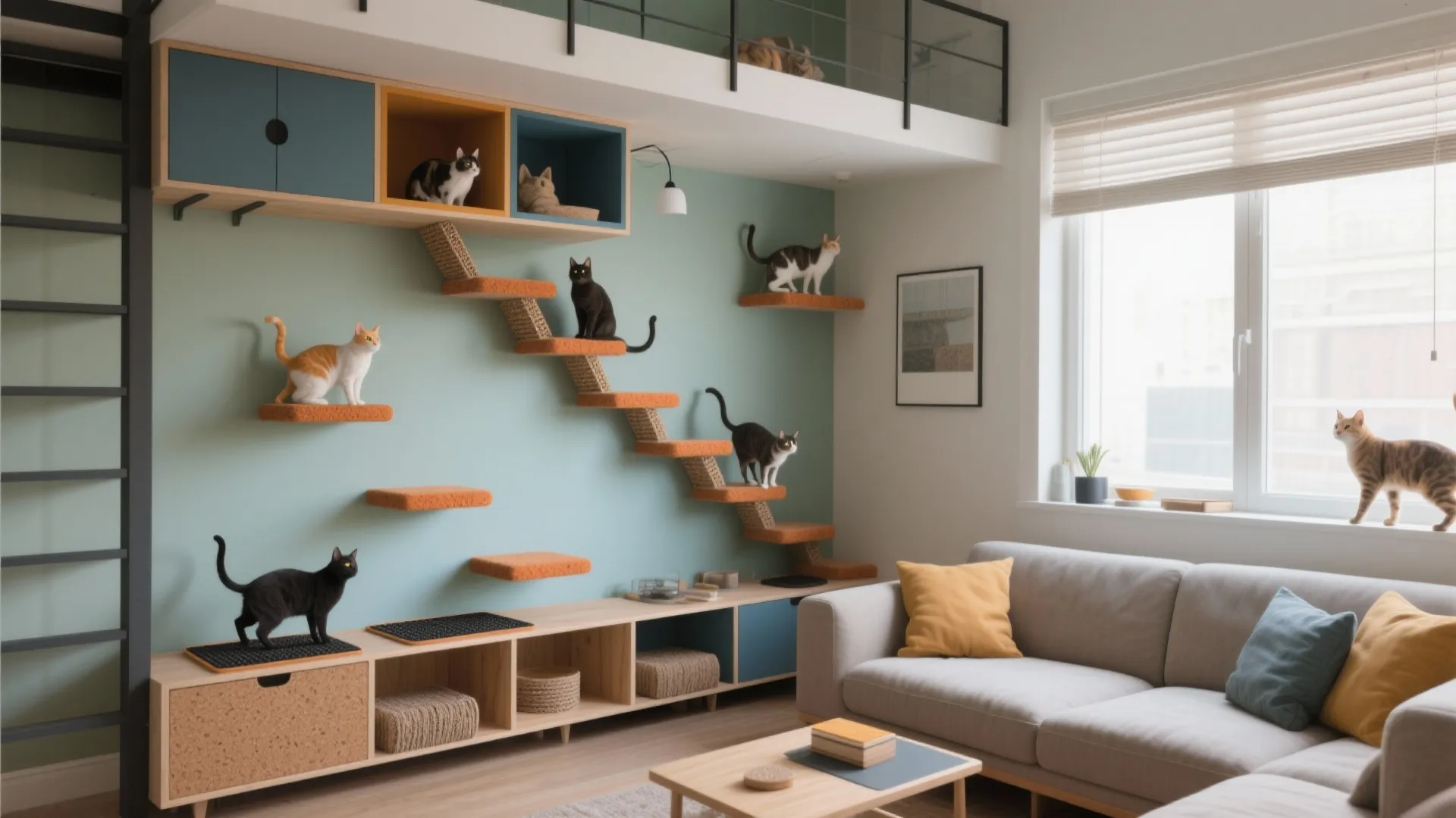 DIY Cat Wall Playground: Transform Small Spaces for Feline Fun