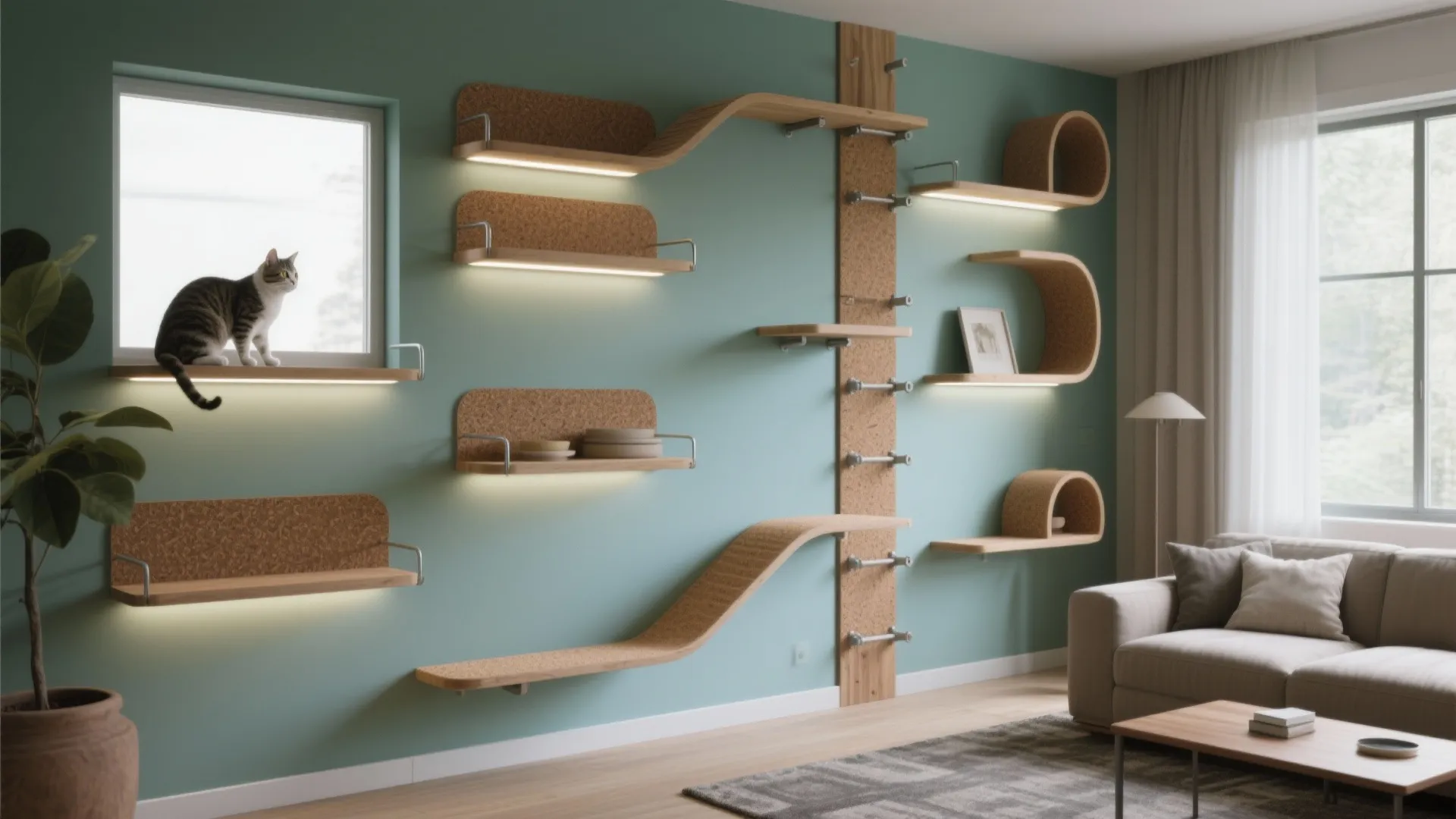 Cat Wall Furniture DIY: Creative Ideas for Your Feline’s Playground: 1 Minute to Build Your Own Cat Wall—Fast-Track Guide to DIY Pet Spaces