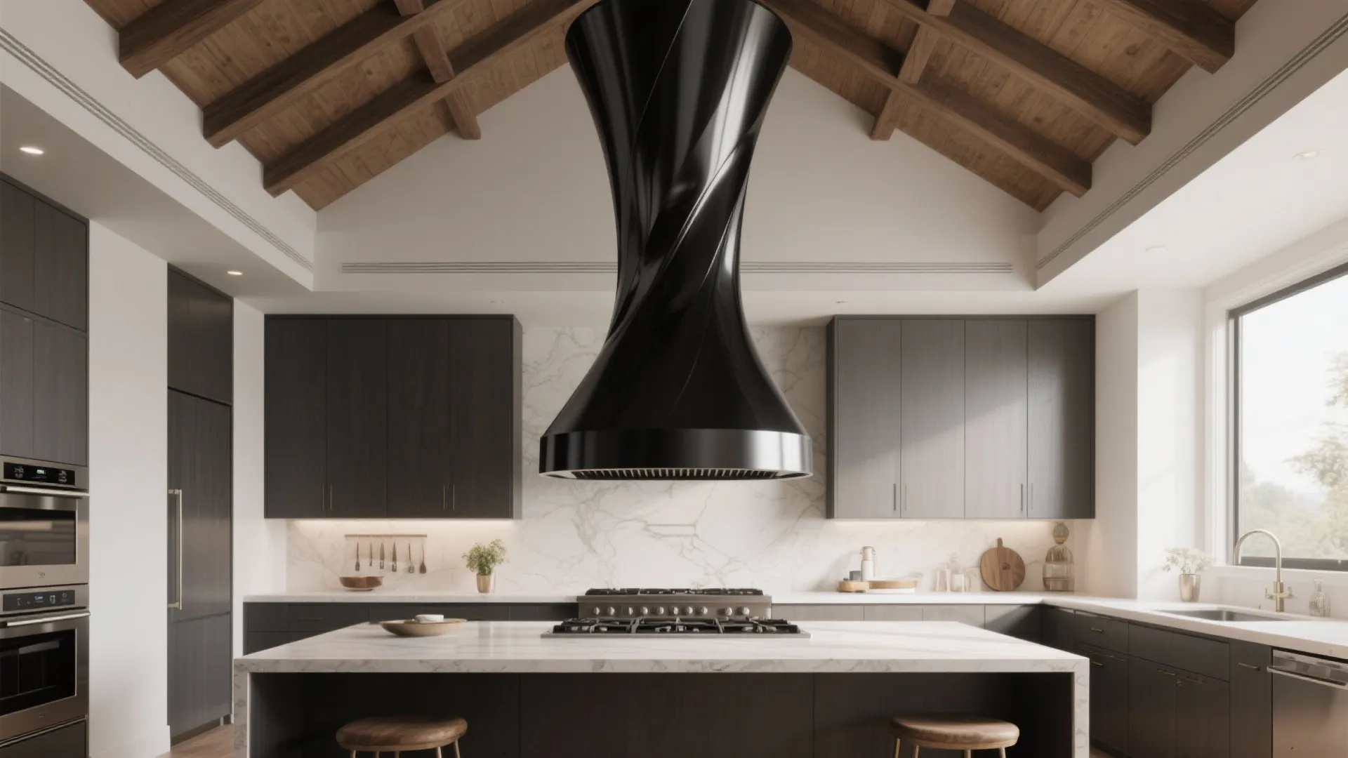 8. Dramatic Range Hood Designs