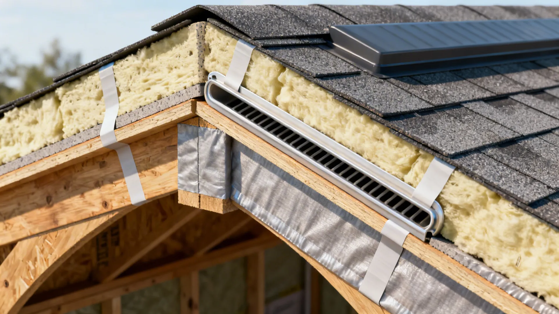 4) Insulated Cathedral Ceilings with Continuous Venting