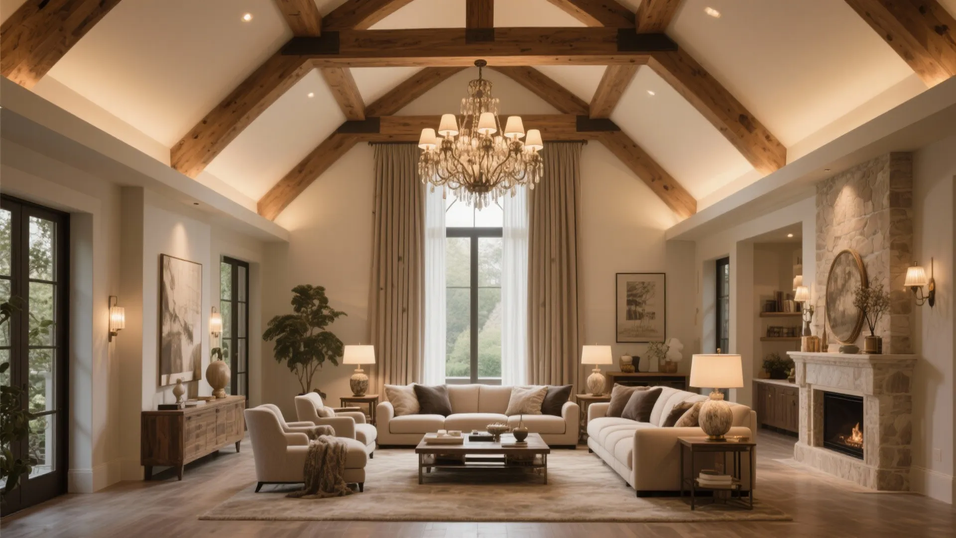 10 Decorating Ideas for a Living Room with Cathedral Ceiling: Maximize Height, Light, and Style: My Top 10 Living Room Cathedral Ceiling Ideas