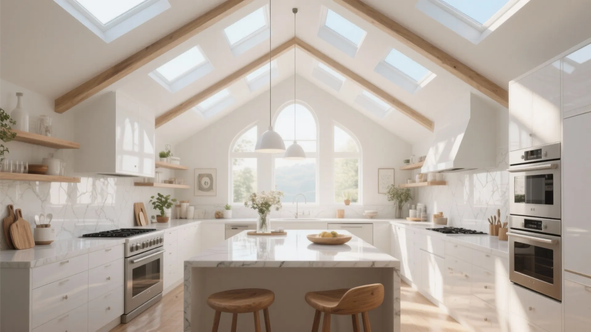 3. Skylights to Flood the Space with Natural Light