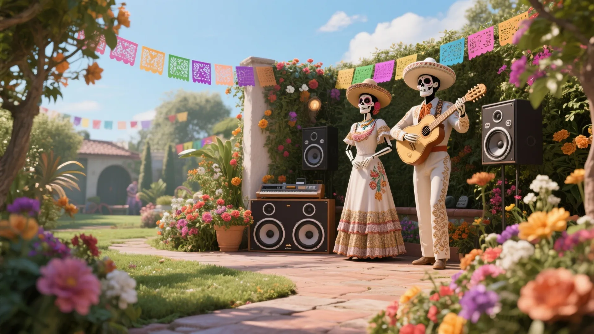 8. Musical Corner with Catrina Figures