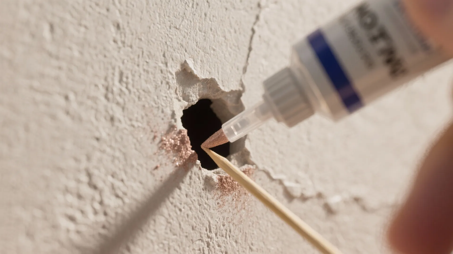 4. Clear-drying caulk and texture tricks